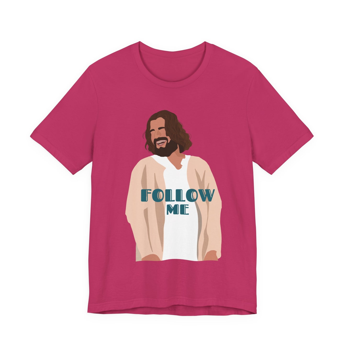 Jesus - Follow Me - 99 Sheep Signature Collection - Premium Unisex Adult Tee Shirt