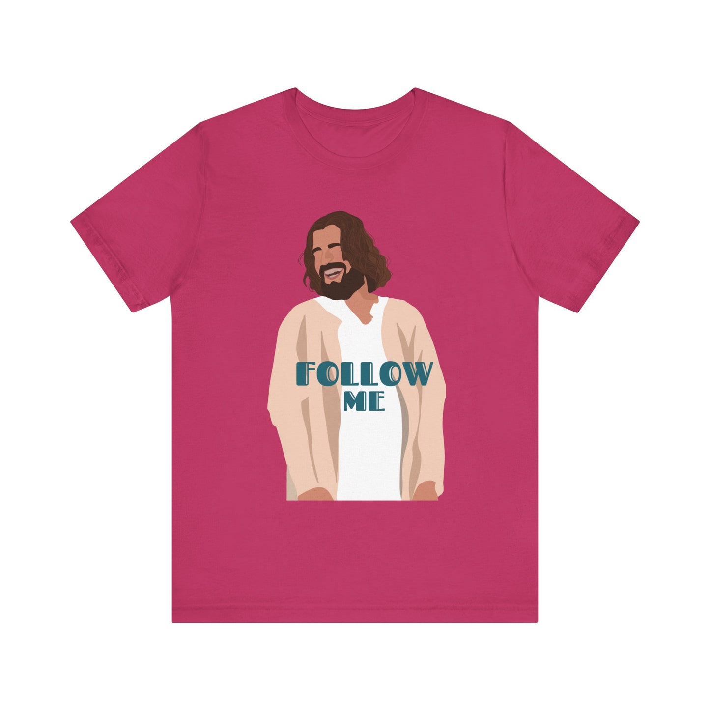 Jesus - Follow Me - 99 Sheep Signature Collection - Premium Unisex Adult Tee Shirt