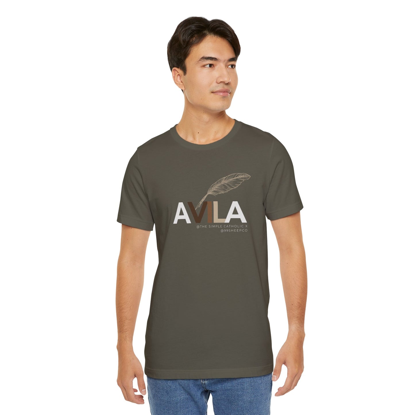 St Teresa of Avila (@TheSimpleCatholic) - Premium Unisex Tee