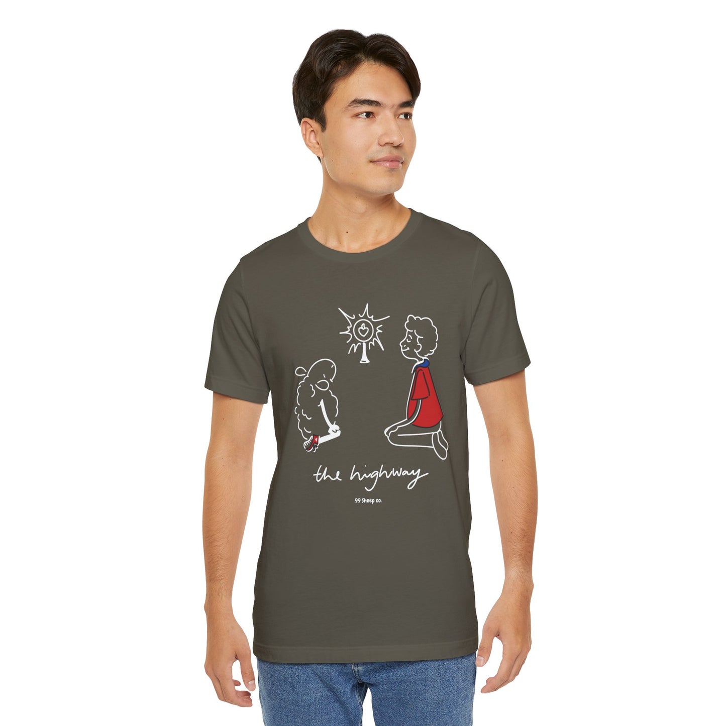 Carlo Acutis The Eucharist - 99 Sheep Signature Collection - Premium Unisex Adult Tee Shirt