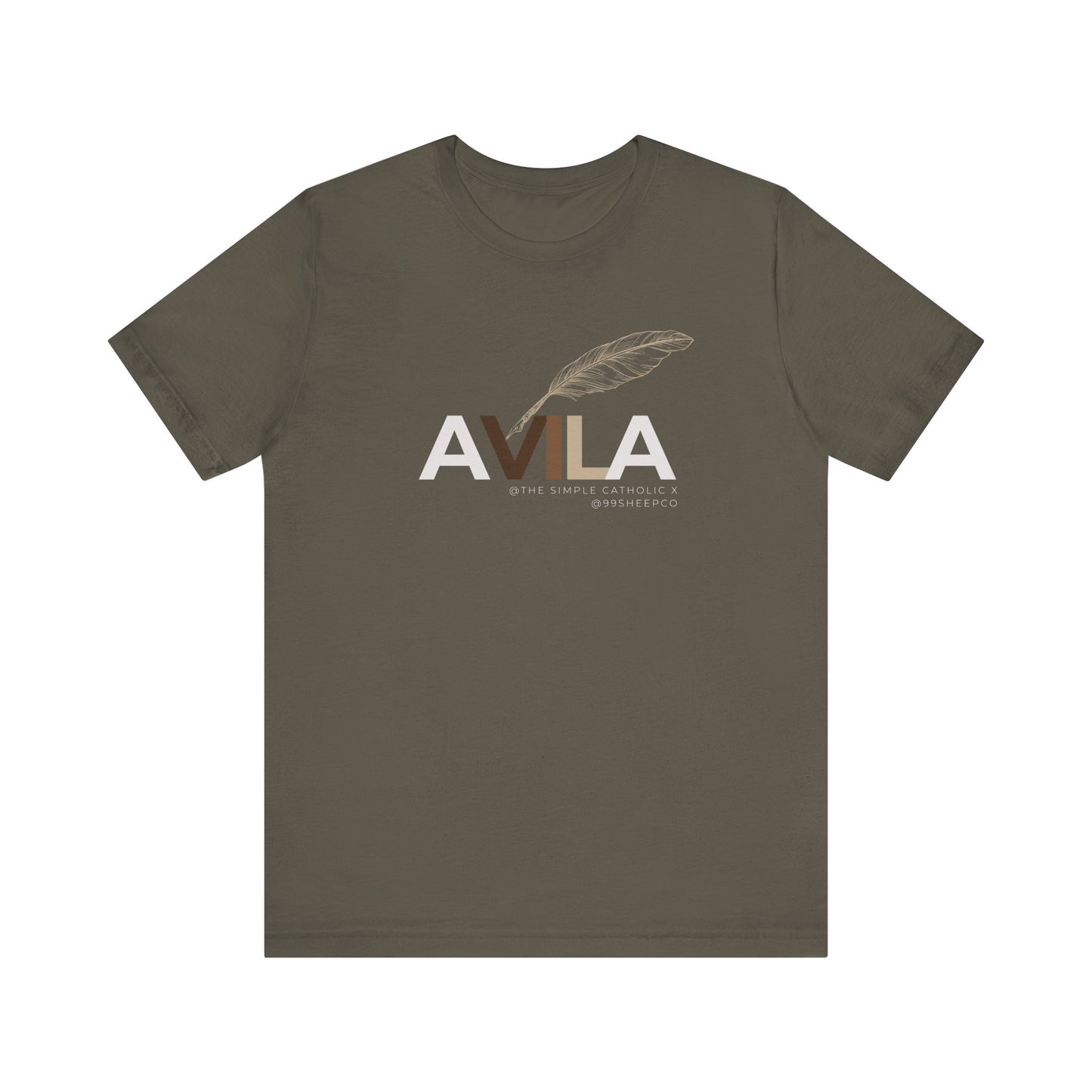 St Teresa of Avila (@TheSimpleCatholic) - Premium Unisex Tee