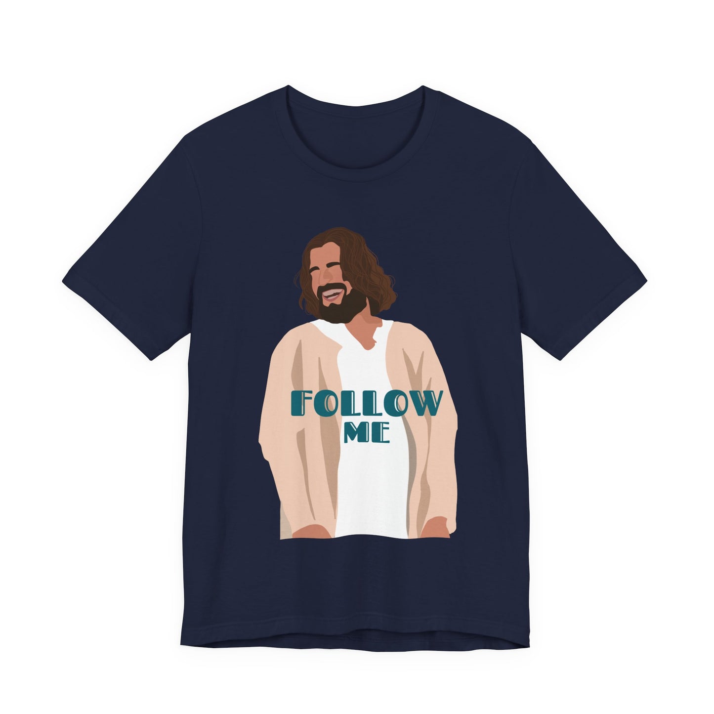 Jesus - Follow Me - 99 Sheep Signature Collection - Premium Unisex Adult Tee Shirt