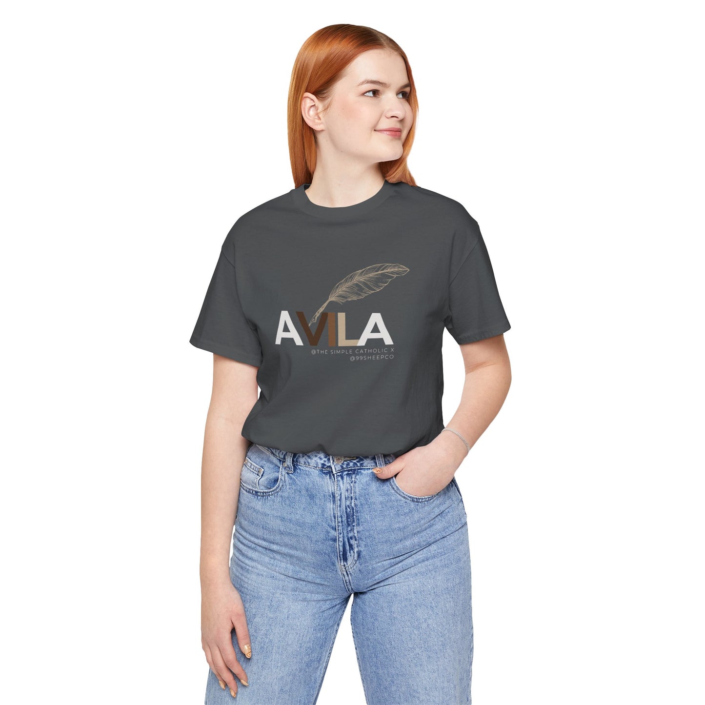 St Teresa of Avila (@TheSimpleCatholic) - Premium Unisex Tee