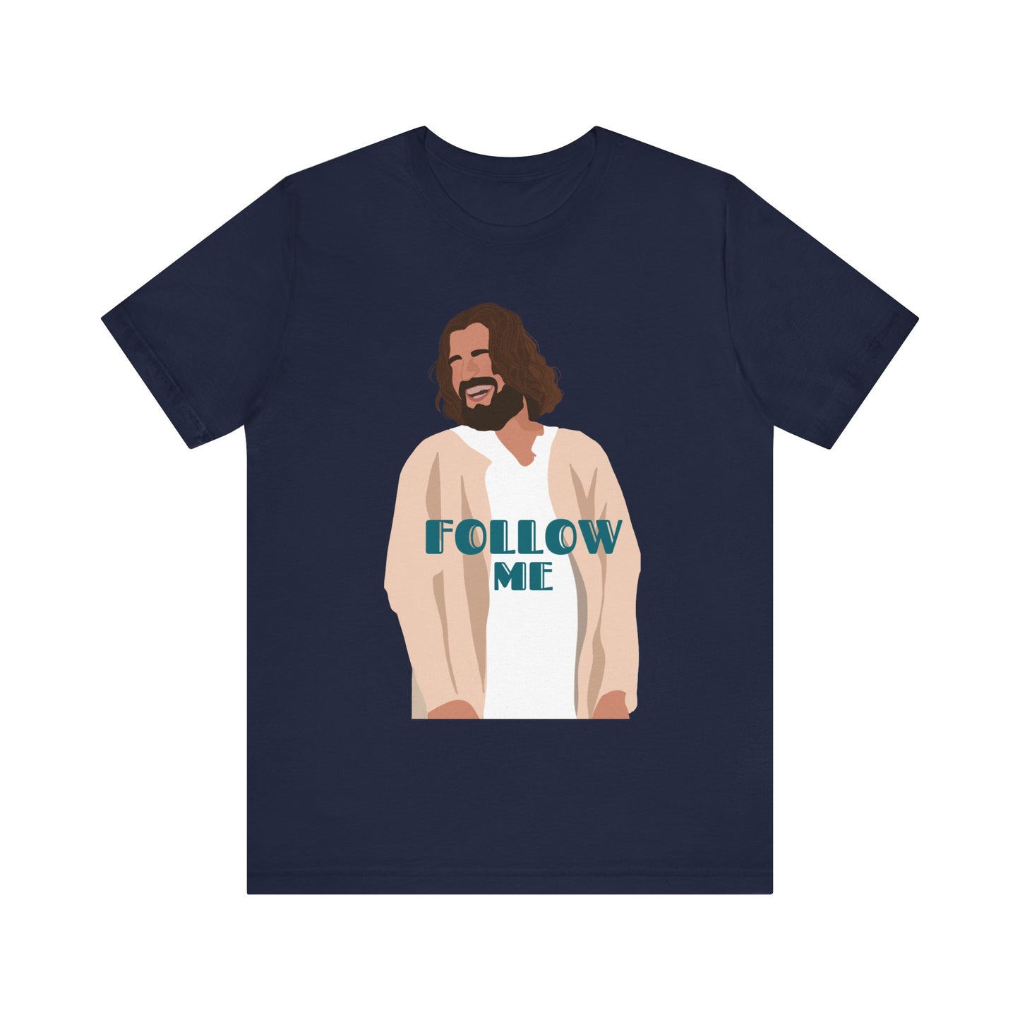 Jesus - Follow Me - 99 Sheep Signature Collection - Premium Unisex Adult Tee Shirt