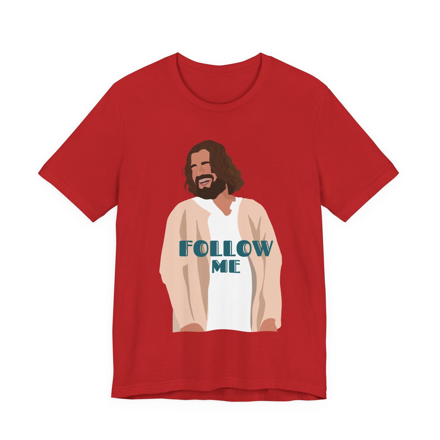 Jesus - Follow Me - 99 Sheep Signature Collection - Premium Unisex Adult Tee Shirt