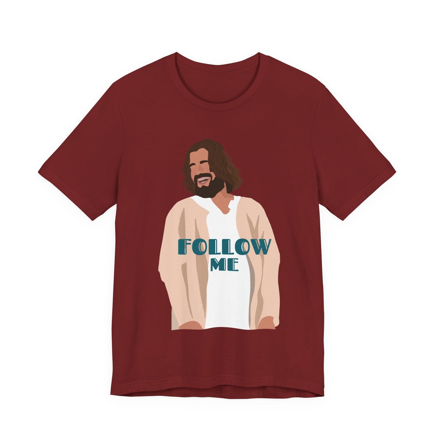 Jesus - Follow Me - 99 Sheep Signature Collection - Premium Unisex Adult Tee Shirt