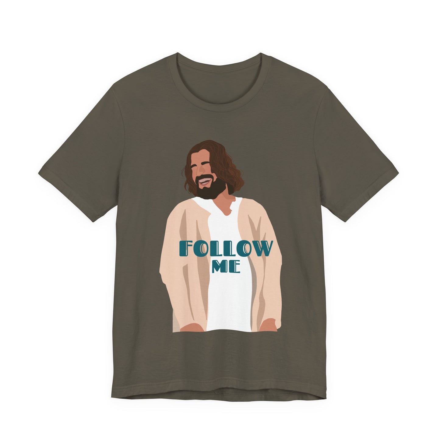 Jesus - Follow Me - 99 Sheep Signature Collection - Premium Unisex Adult Tee Shirt