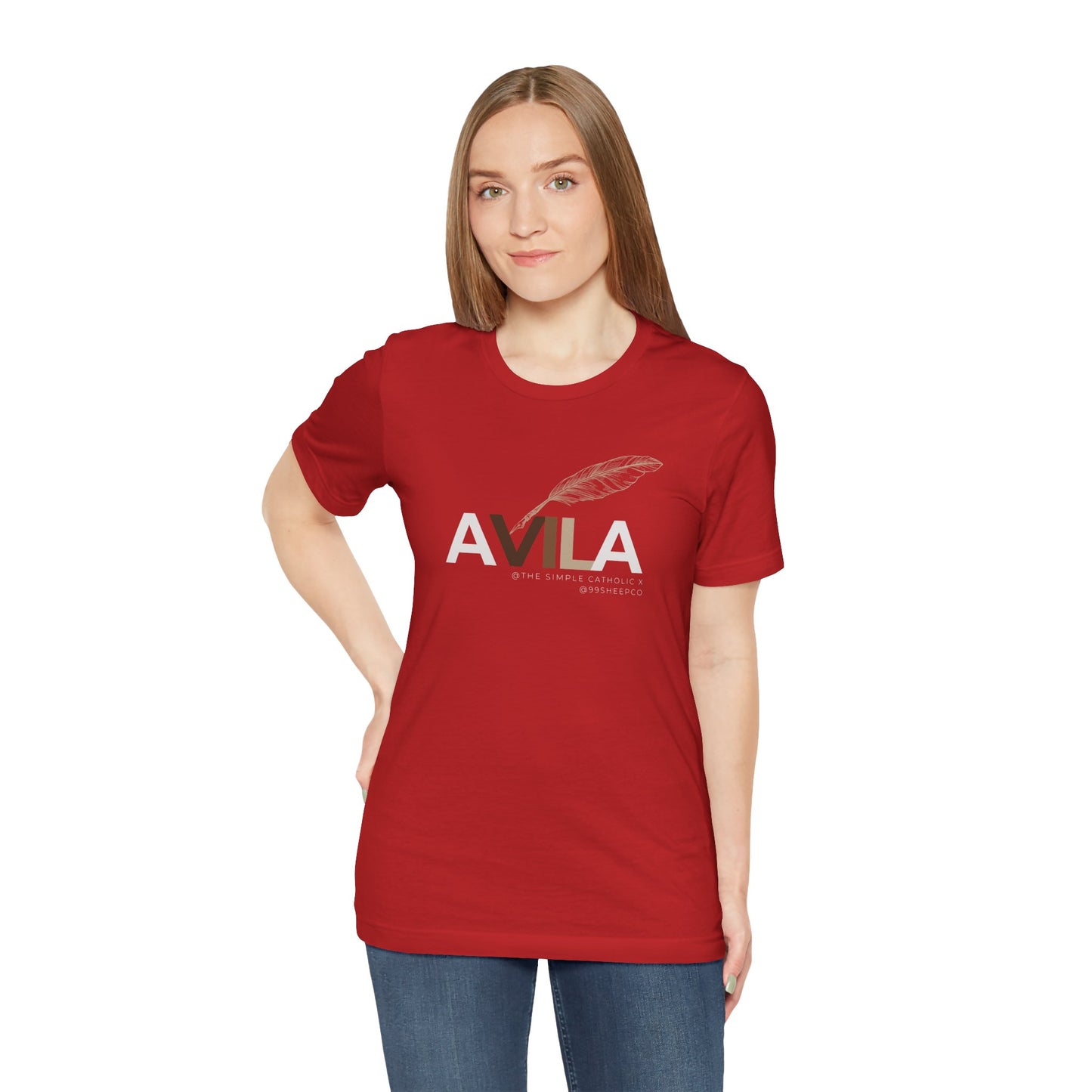 St Teresa of Avila (@TheSimpleCatholic) - Premium Unisex Tee