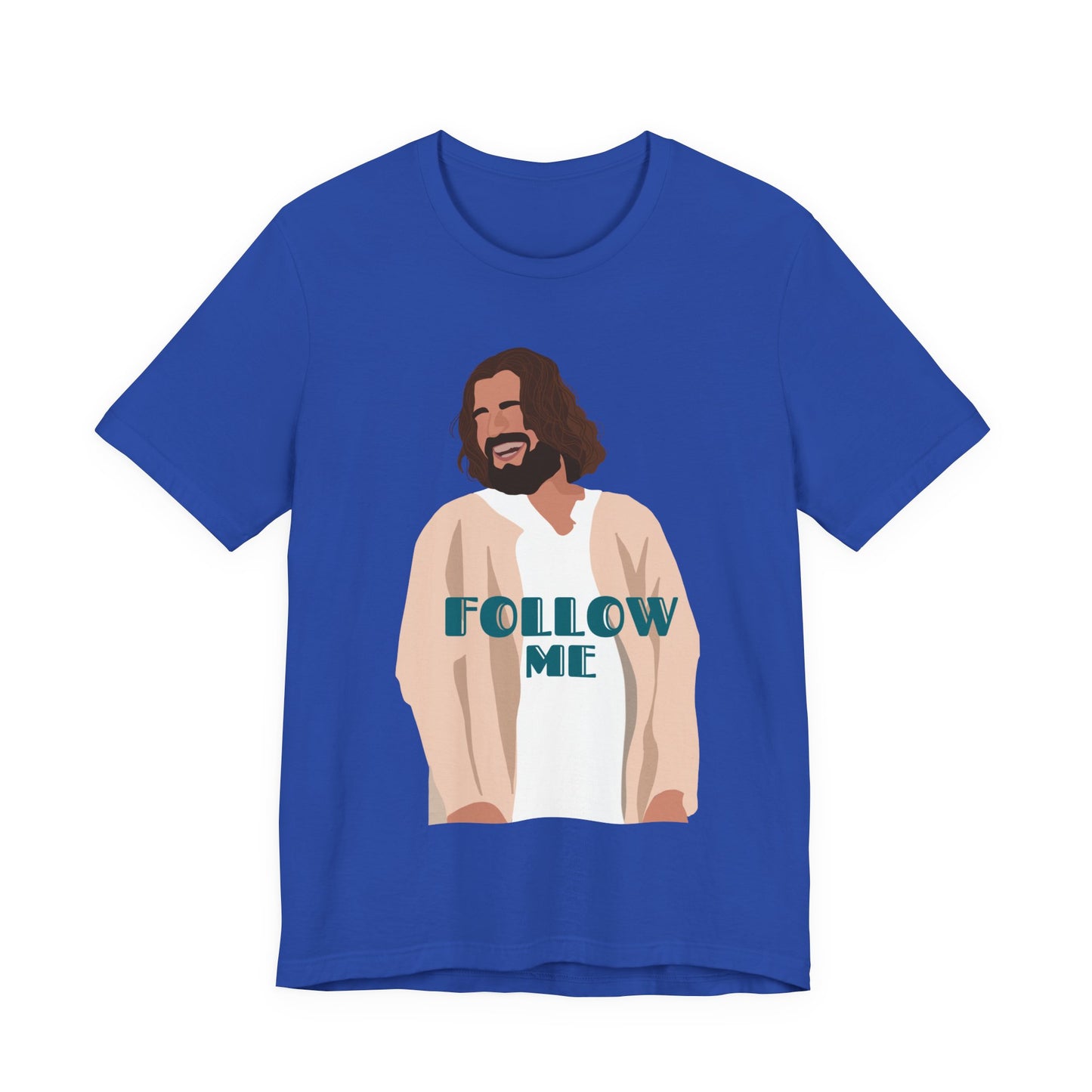 Jesus - Follow Me - 99 Sheep Signature Collection - Premium Unisex Adult Tee Shirt