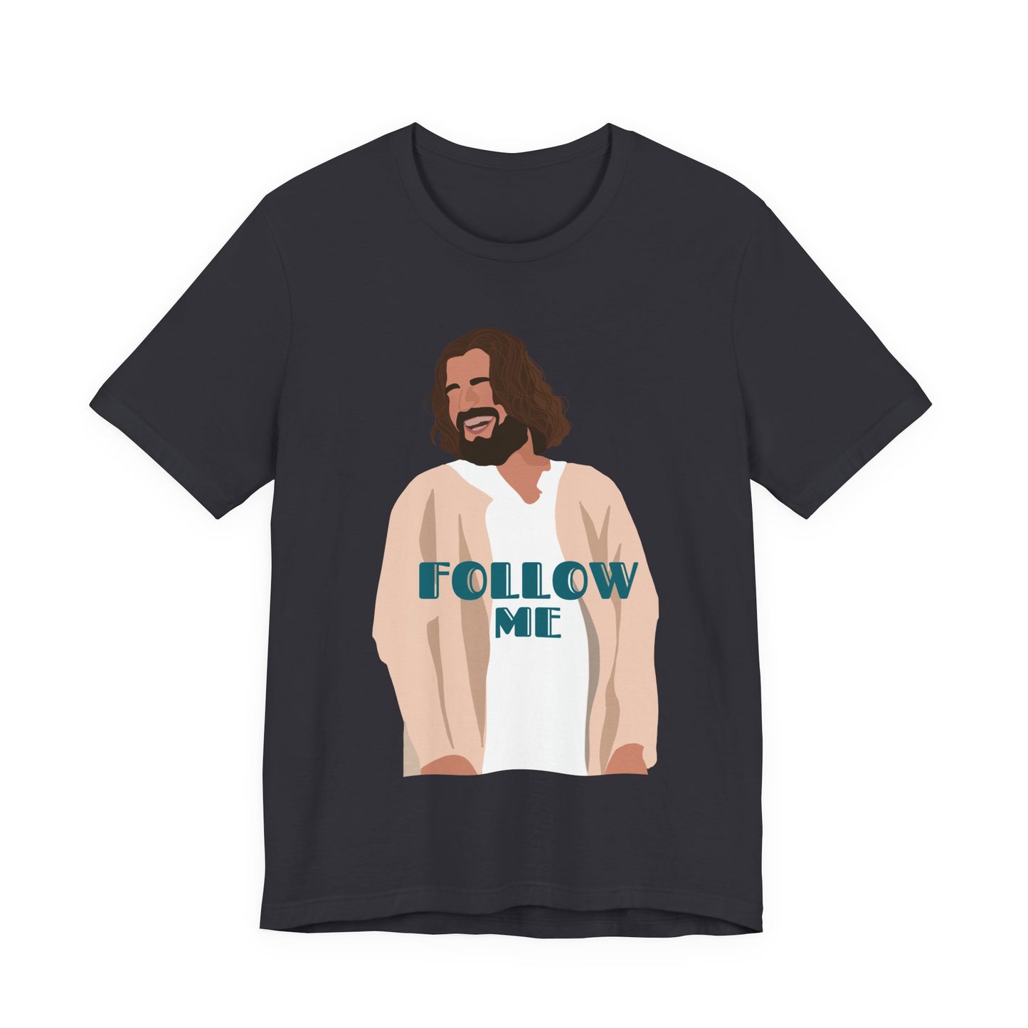 Jesus - Follow Me - 99 Sheep Signature Collection - Premium Unisex Adult Tee Shirt
