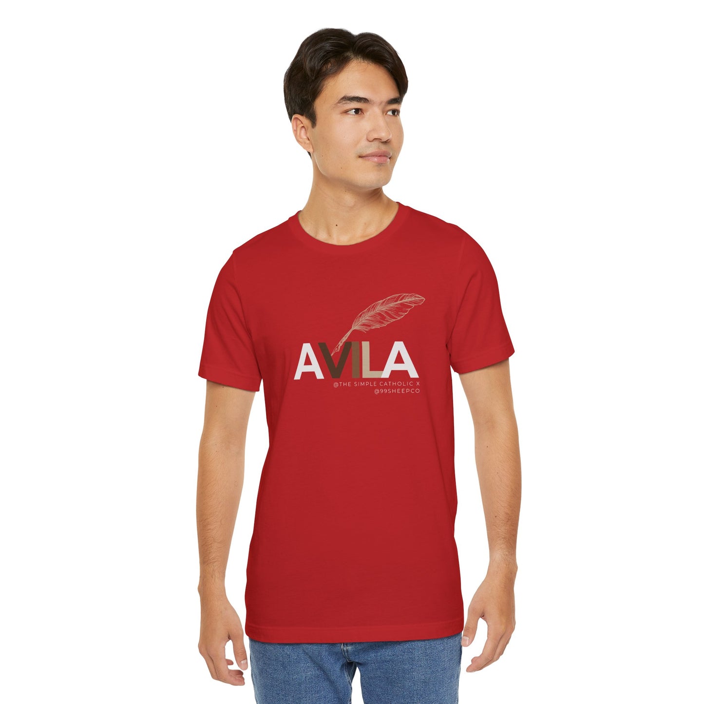 St Teresa of Avila (@TheSimpleCatholic) - Premium Unisex Tee