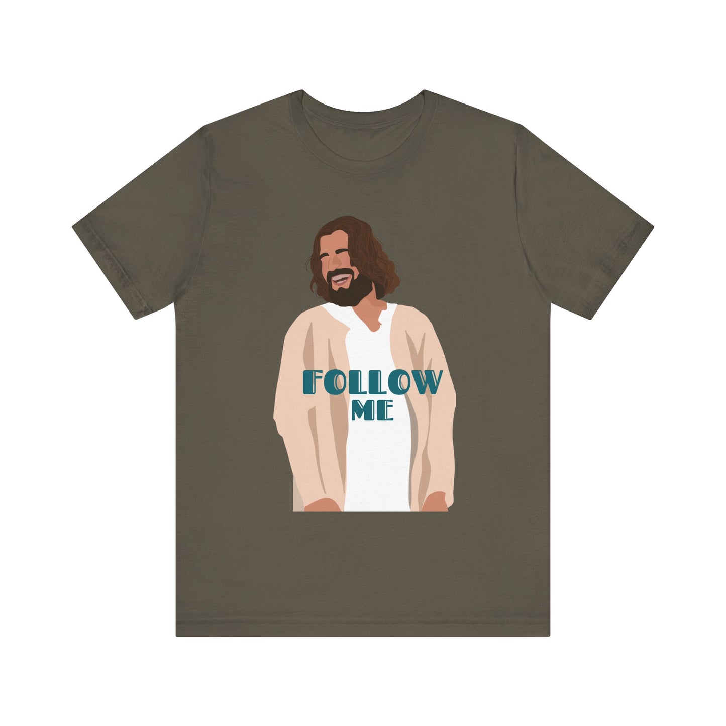 Jesus - Follow Me - 99 Sheep Signature Collection - Premium Unisex Adult Tee Shirt