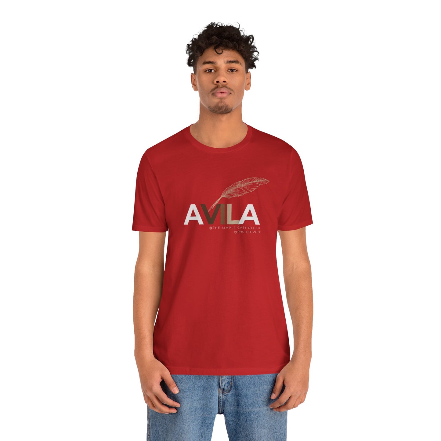 St Teresa of Avila (@TheSimpleCatholic) - Premium Unisex Tee