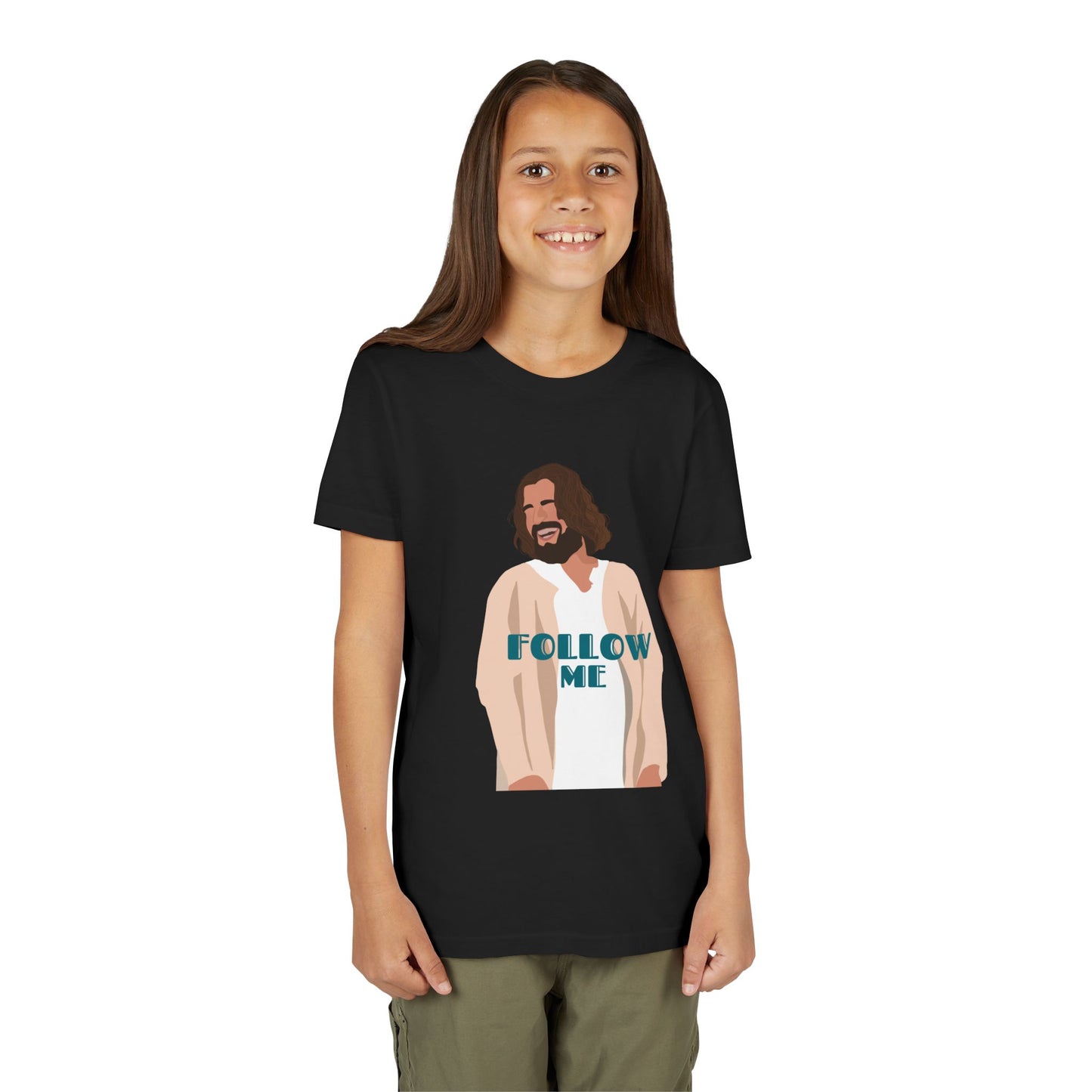 Jesus - Follow Me - 99 Sheep Signature Collection - Premium Unisex Youth Shirt