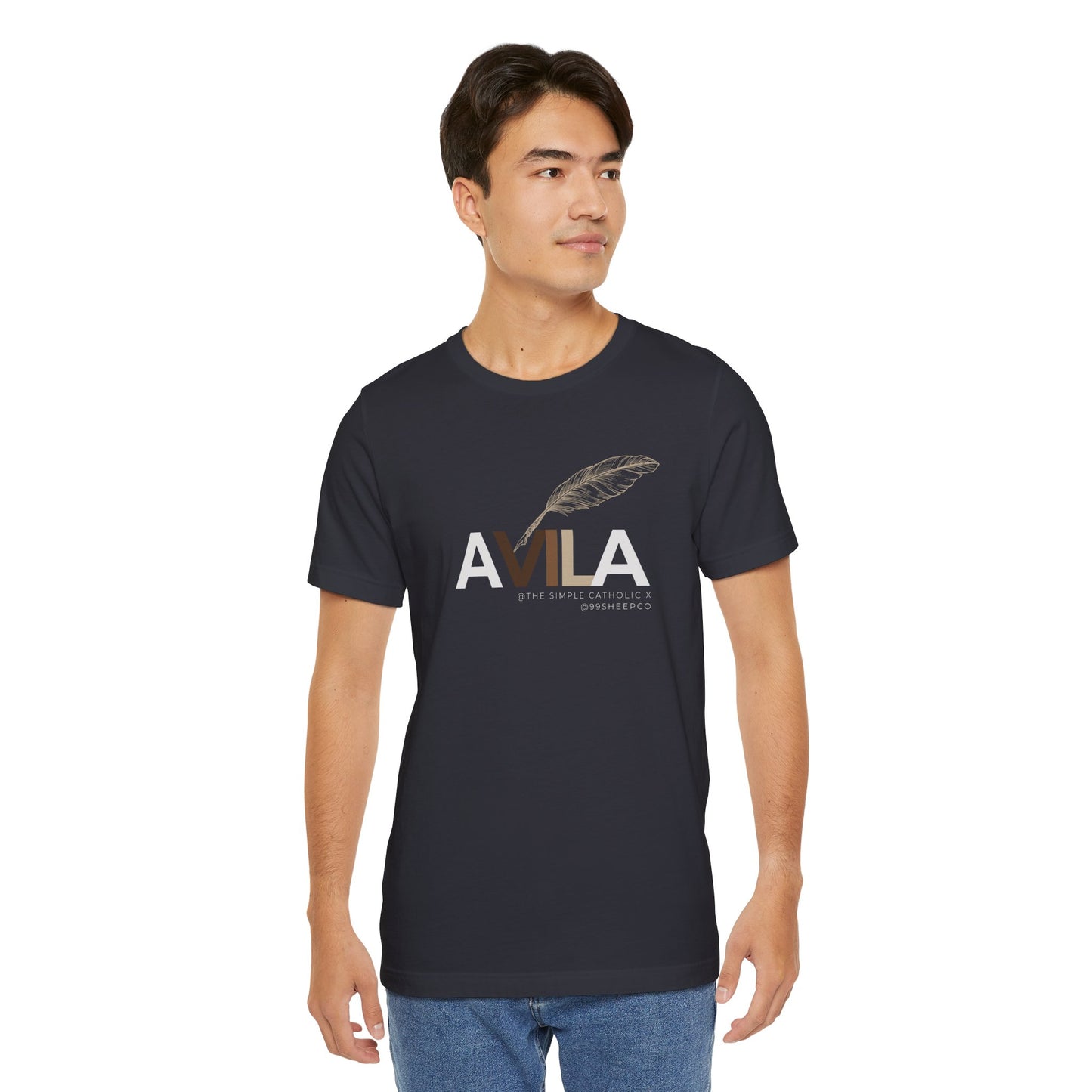 St Teresa of Avila (@TheSimpleCatholic) - Premium Unisex Tee