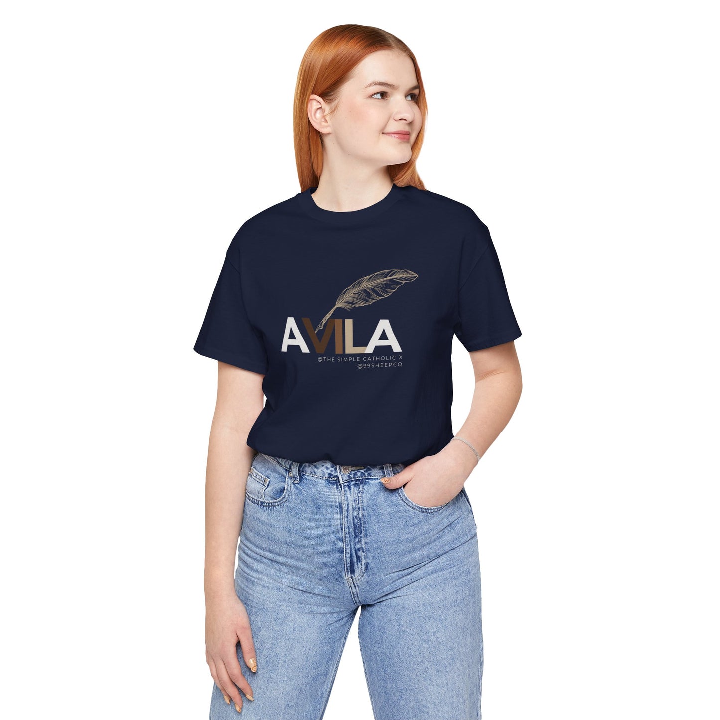 St Teresa of Avila (@TheSimpleCatholic) - Premium Unisex Tee