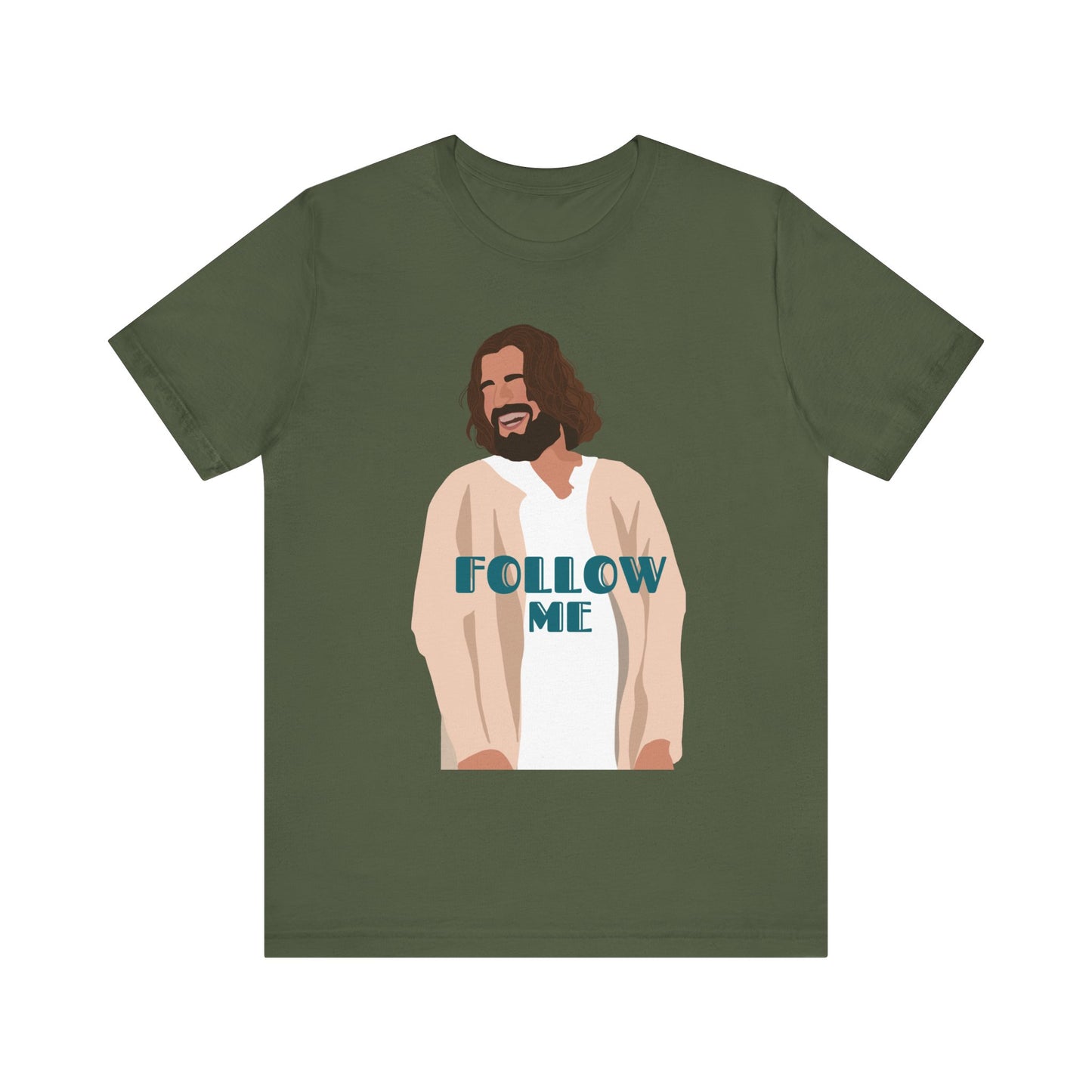 Jesus - Follow Me - 99 Sheep Signature Collection - Premium Unisex Adult Tee Shirt