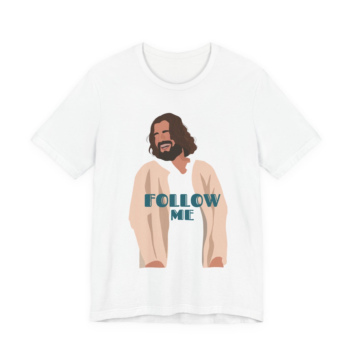Jesus - Follow Me - 99 Sheep Signature Collection - Premium Unisex Adult Tee Shirt