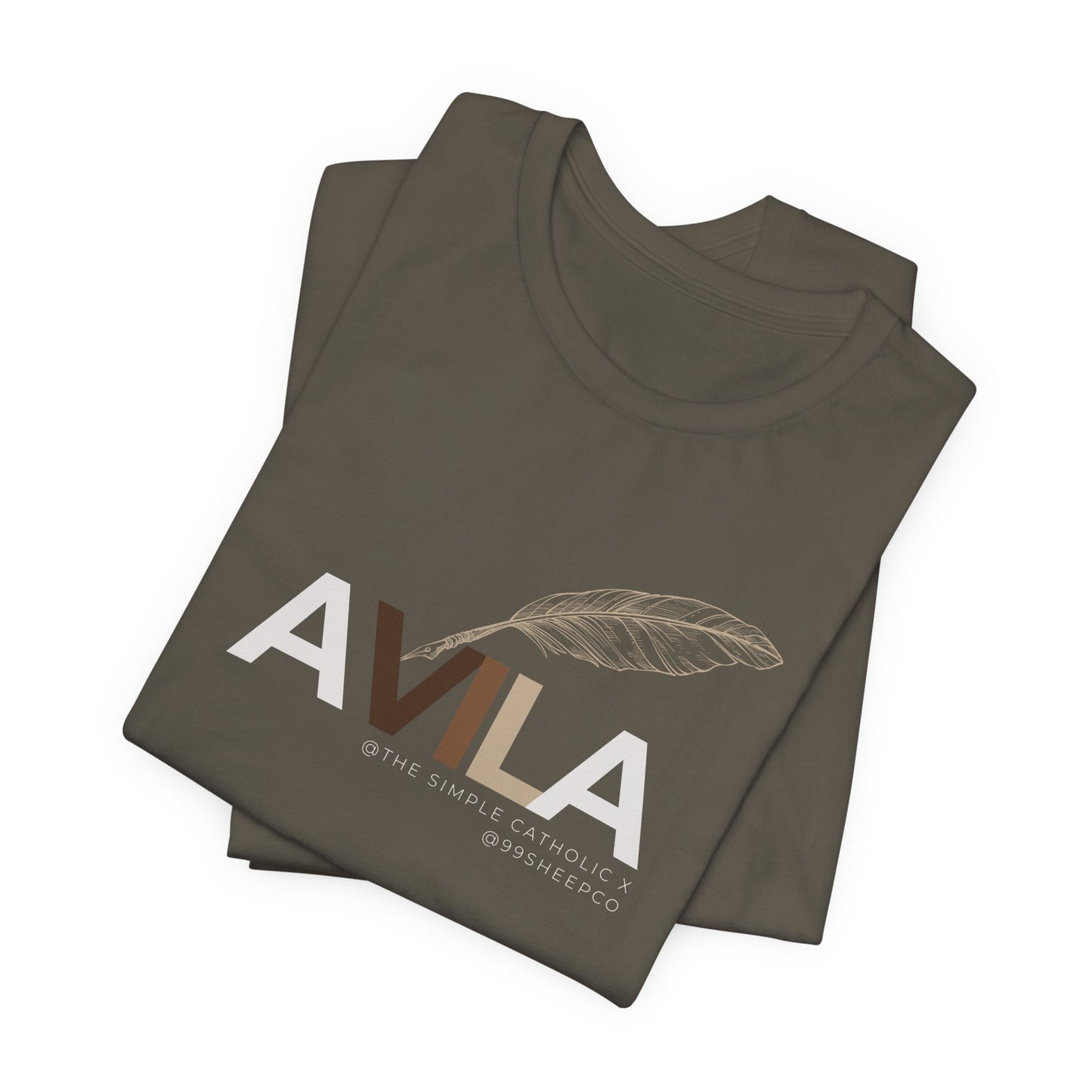 St Teresa of Avila (@TheSimpleCatholic) - Premium Unisex Tee