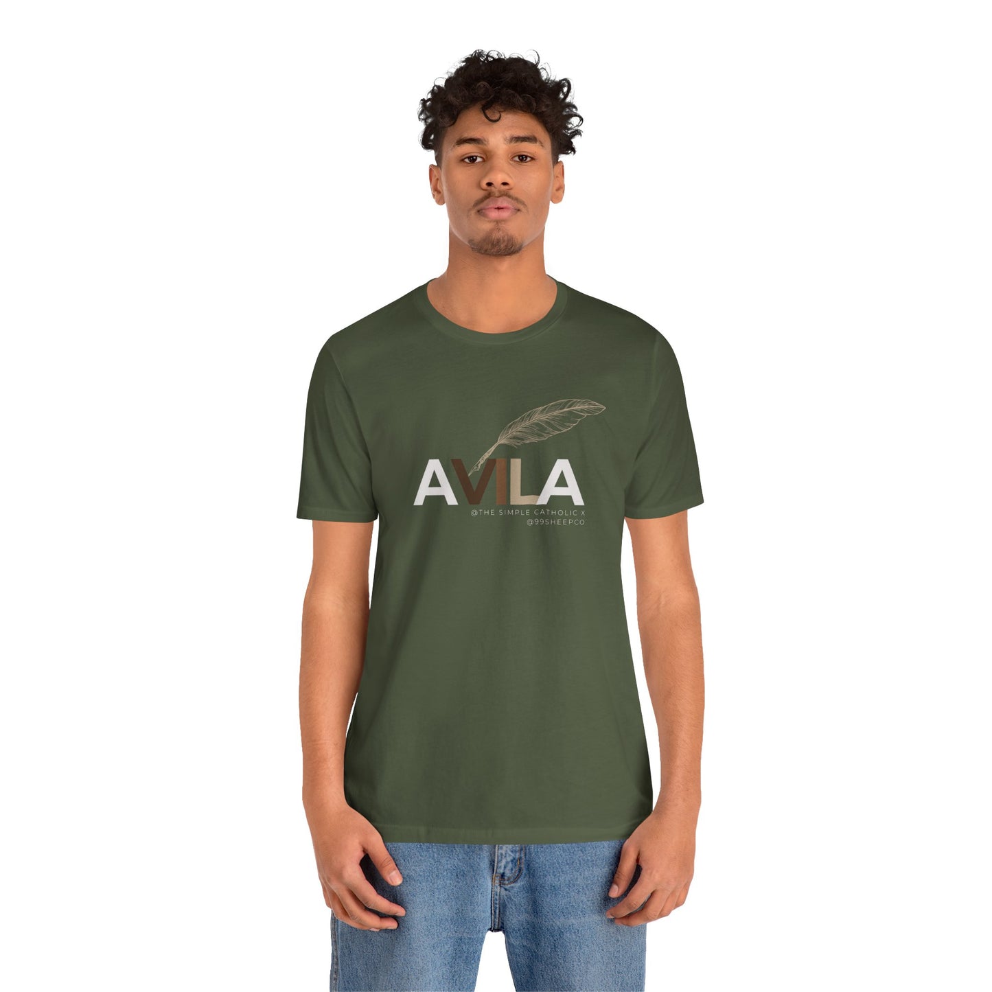 St Teresa of Avila (@TheSimpleCatholic) - Premium Unisex Tee