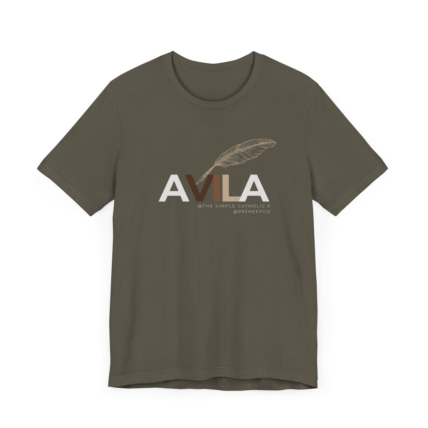 St Teresa of Avila (@TheSimpleCatholic) - Premium Unisex Tee