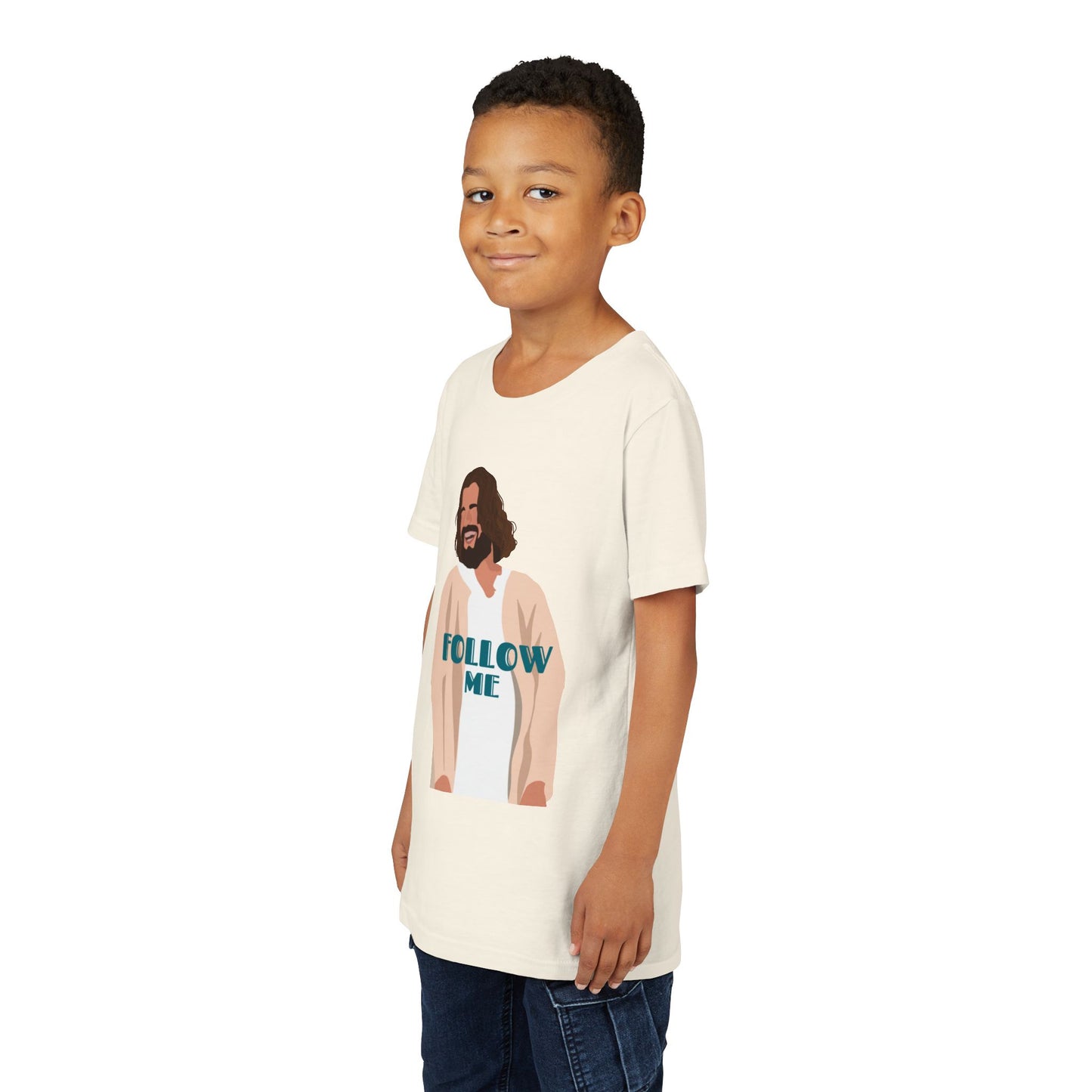 Jesus - Follow Me - 99 Sheep Signature Collection - Premium Unisex Youth Shirt