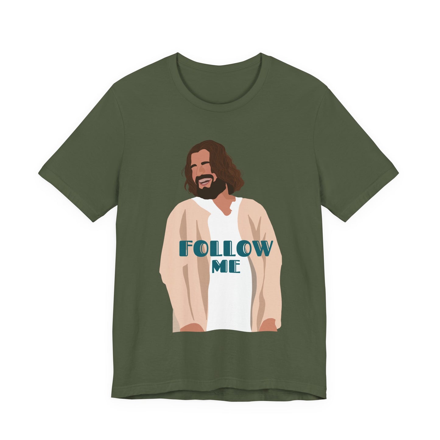 Jesus - Follow Me - 99 Sheep Signature Collection - Premium Unisex Adult Tee Shirt