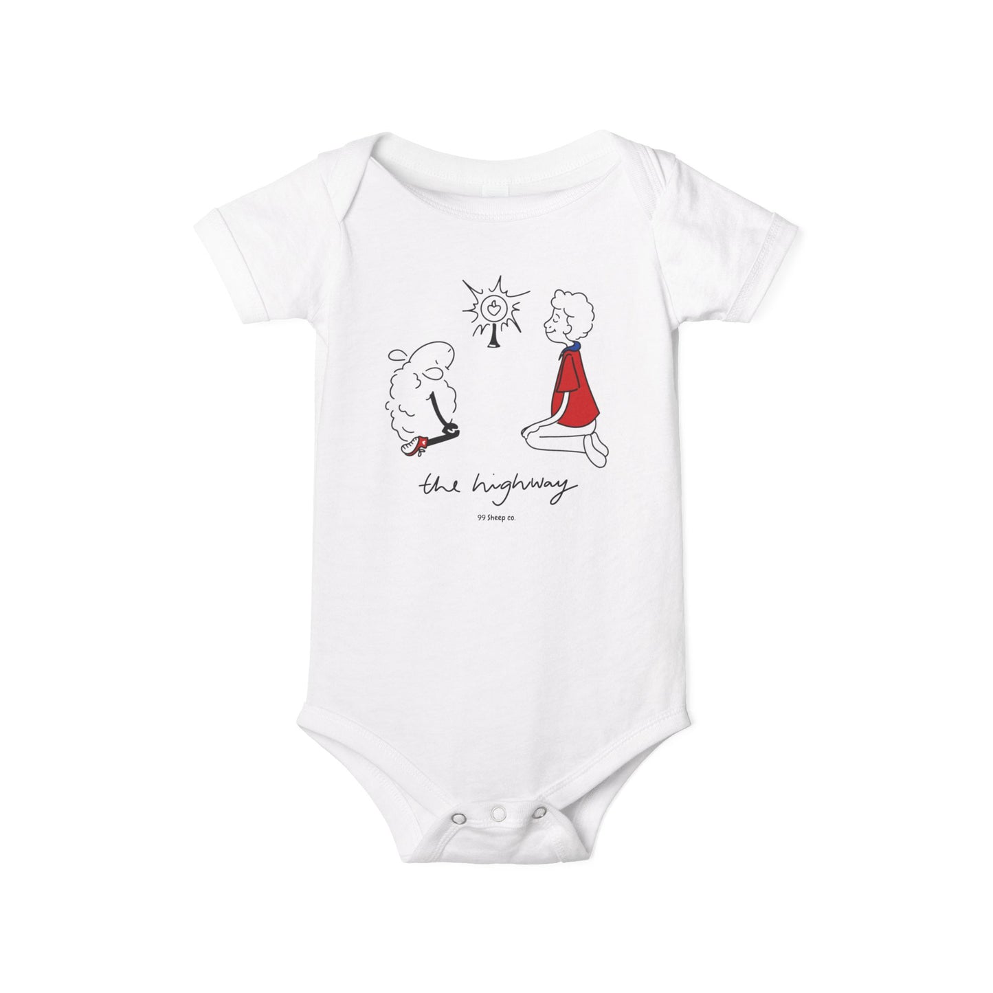 Carlo Acutis The Eucharist - 99 Sheep Signature Collection - Premium Unisex Baby Onesie