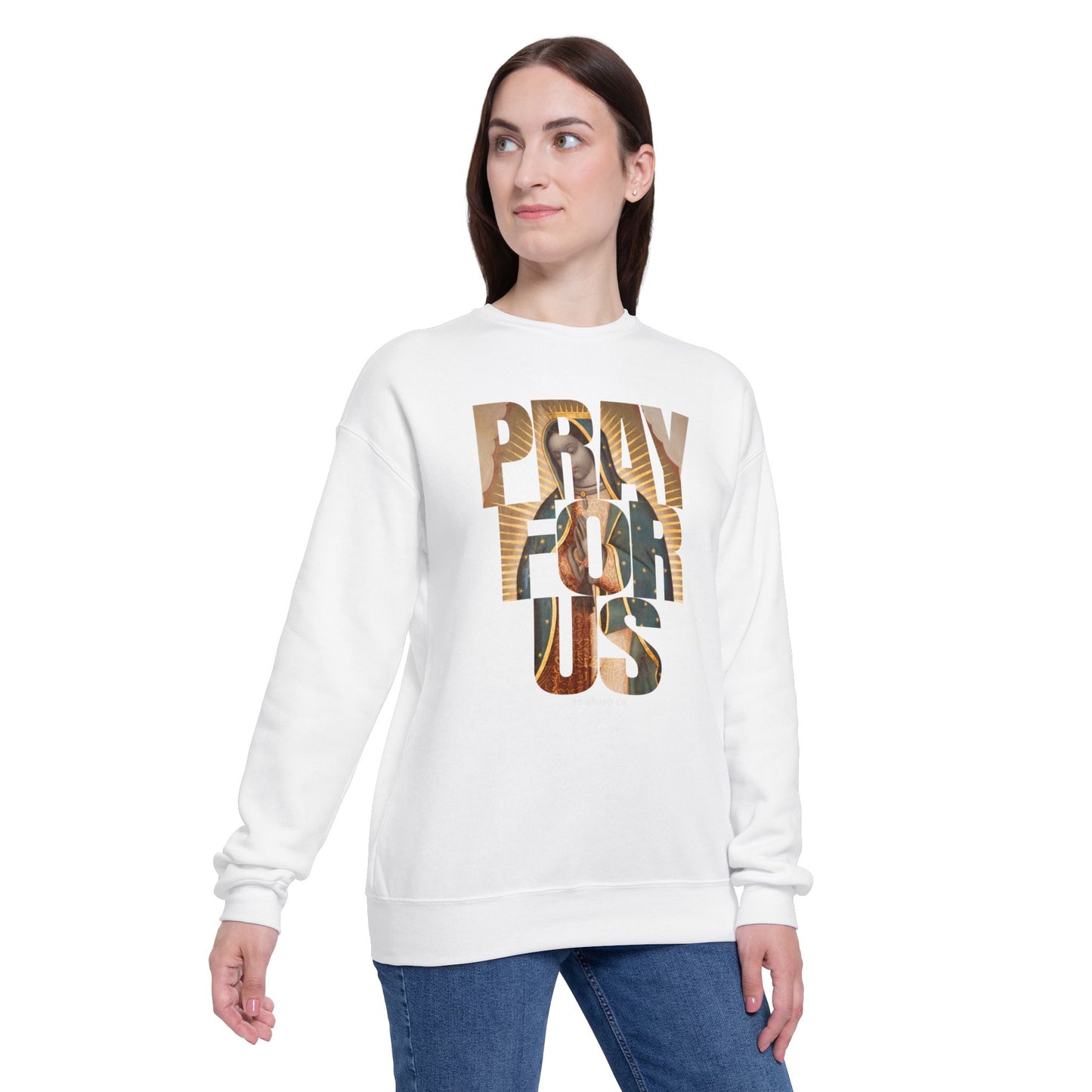 Our Lady of Guadalupe - Pray for us - Unisex Drop Shoulder Sweatshirt