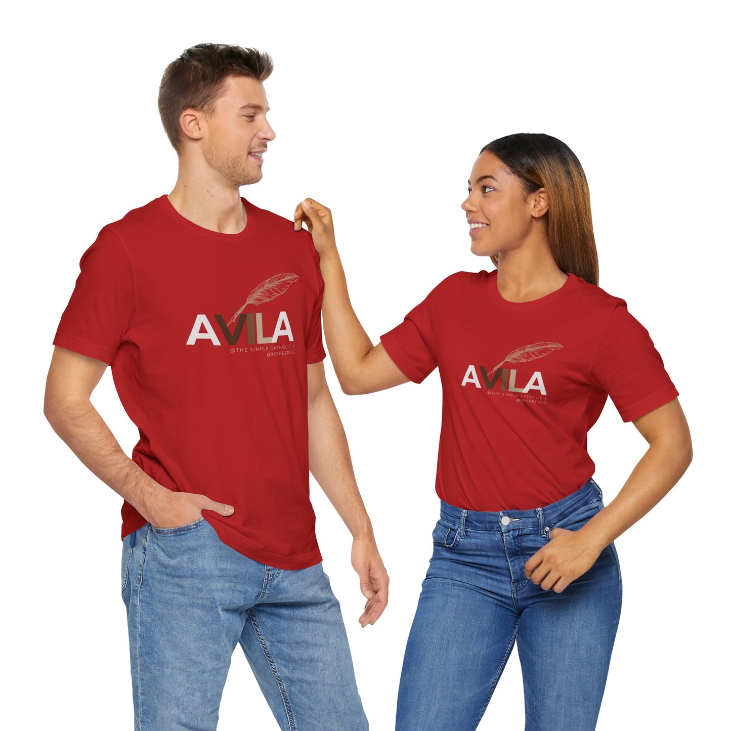 St Teresa of Avila (@TheSimpleCatholic) - Premium Unisex Tee