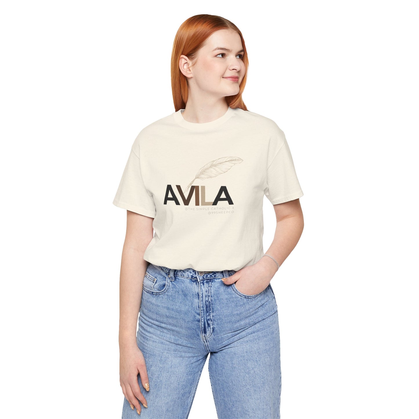 St Teresa of Avila (@TheSimpleCatholic) - Premium Unisex Tee