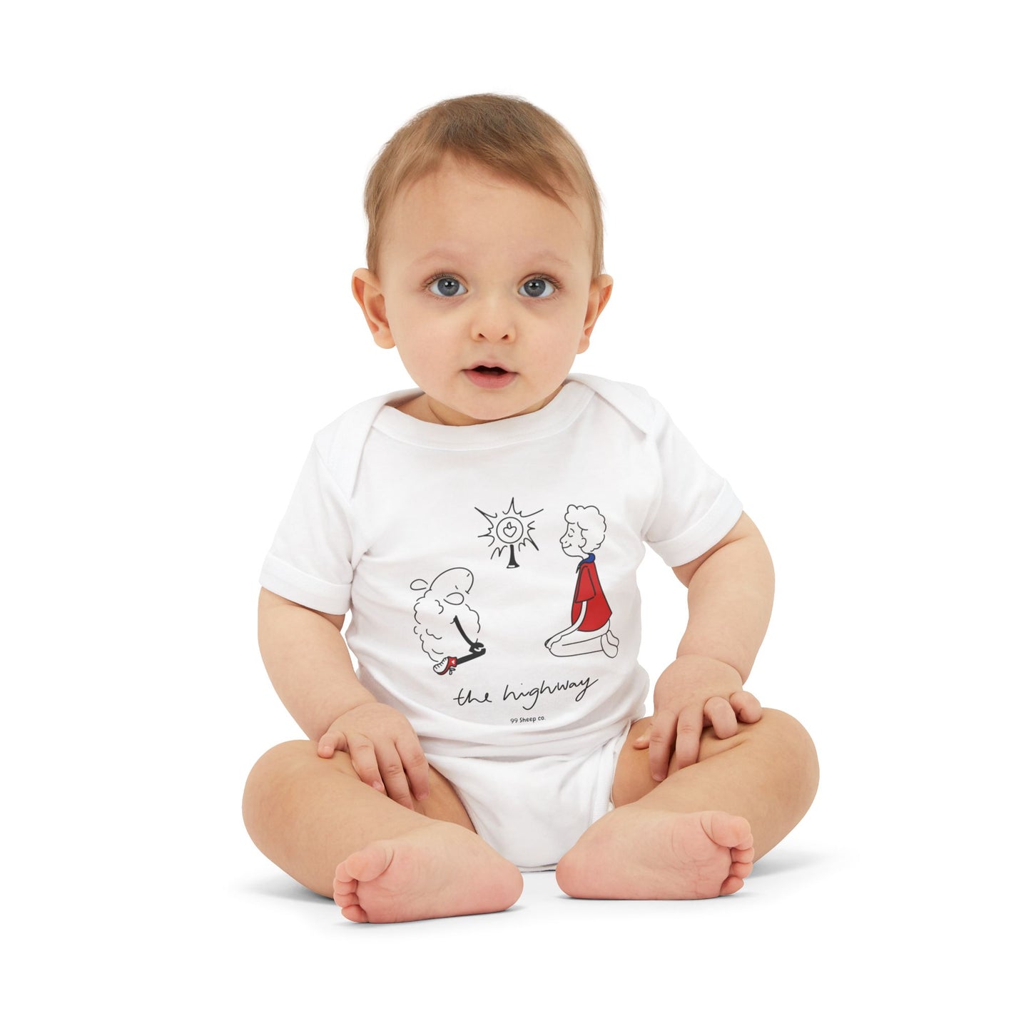 Carlo Acutis The Eucharist - 99 Sheep Signature Collection - Premium Unisex Baby Onesie