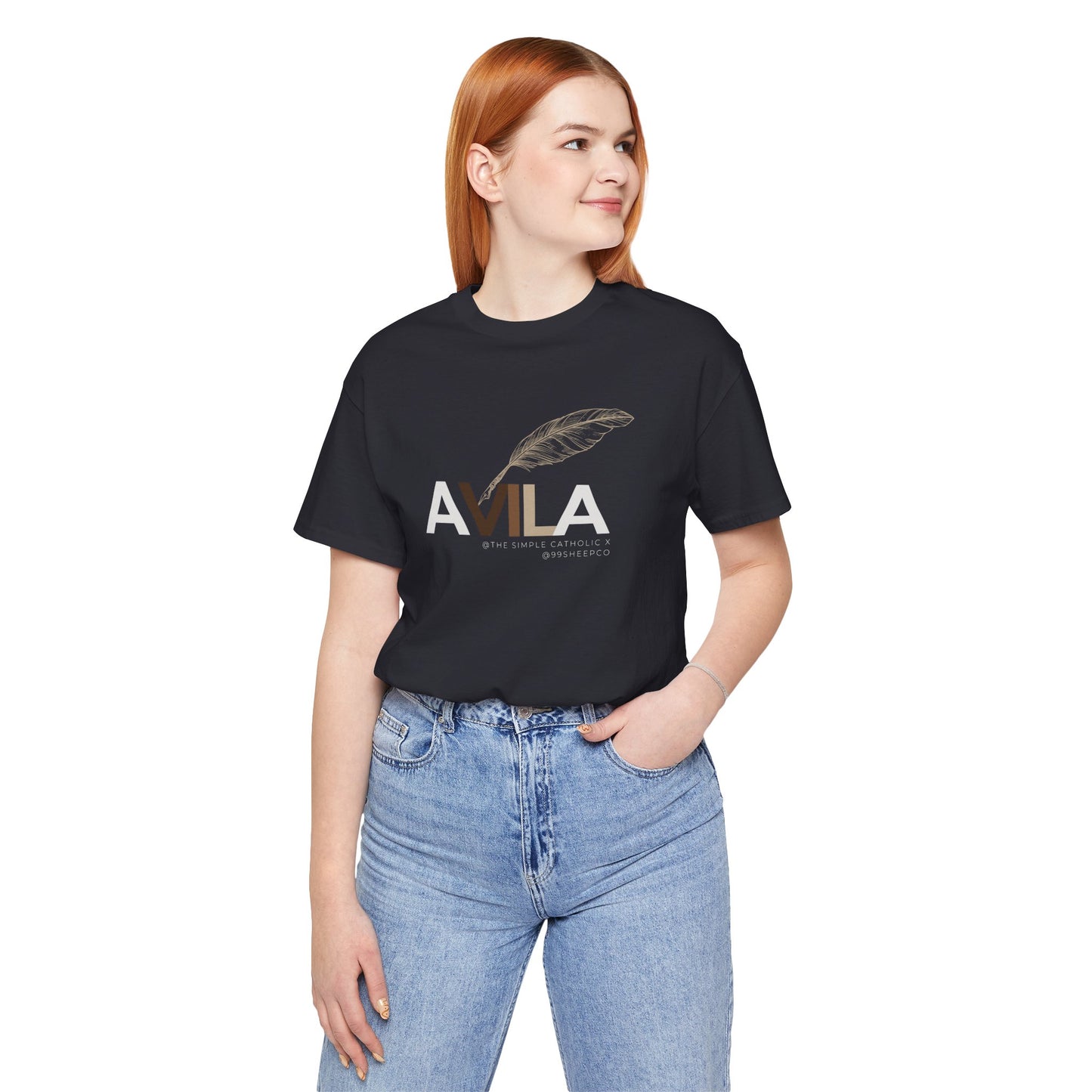 St Teresa of Avila (@TheSimpleCatholic) - Premium Unisex Tee