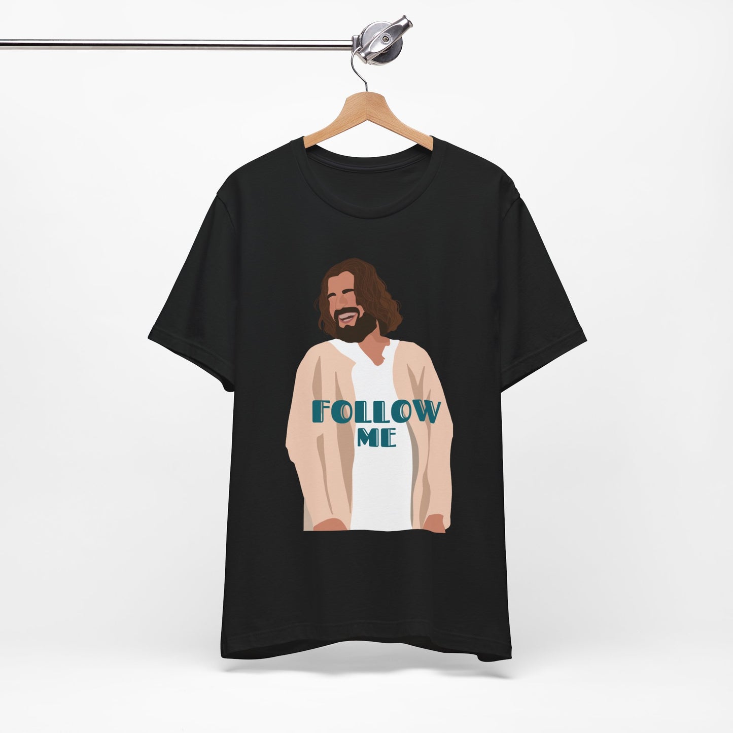 Jesus - Follow Me - 99 Sheep Signature Collection - Premium Unisex Adult Tee Shirt