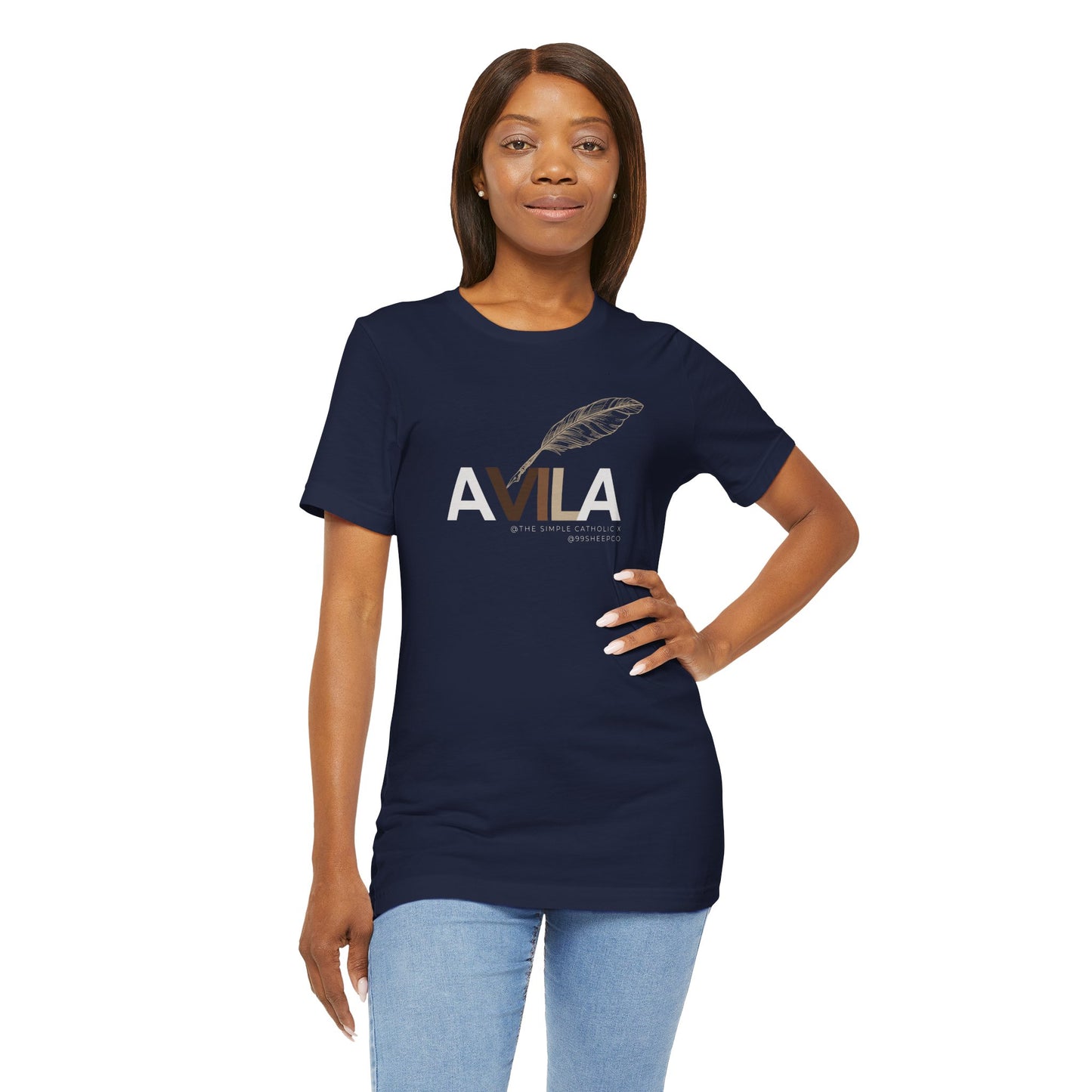 St Teresa of Avila (@TheSimpleCatholic) - Premium Unisex Tee