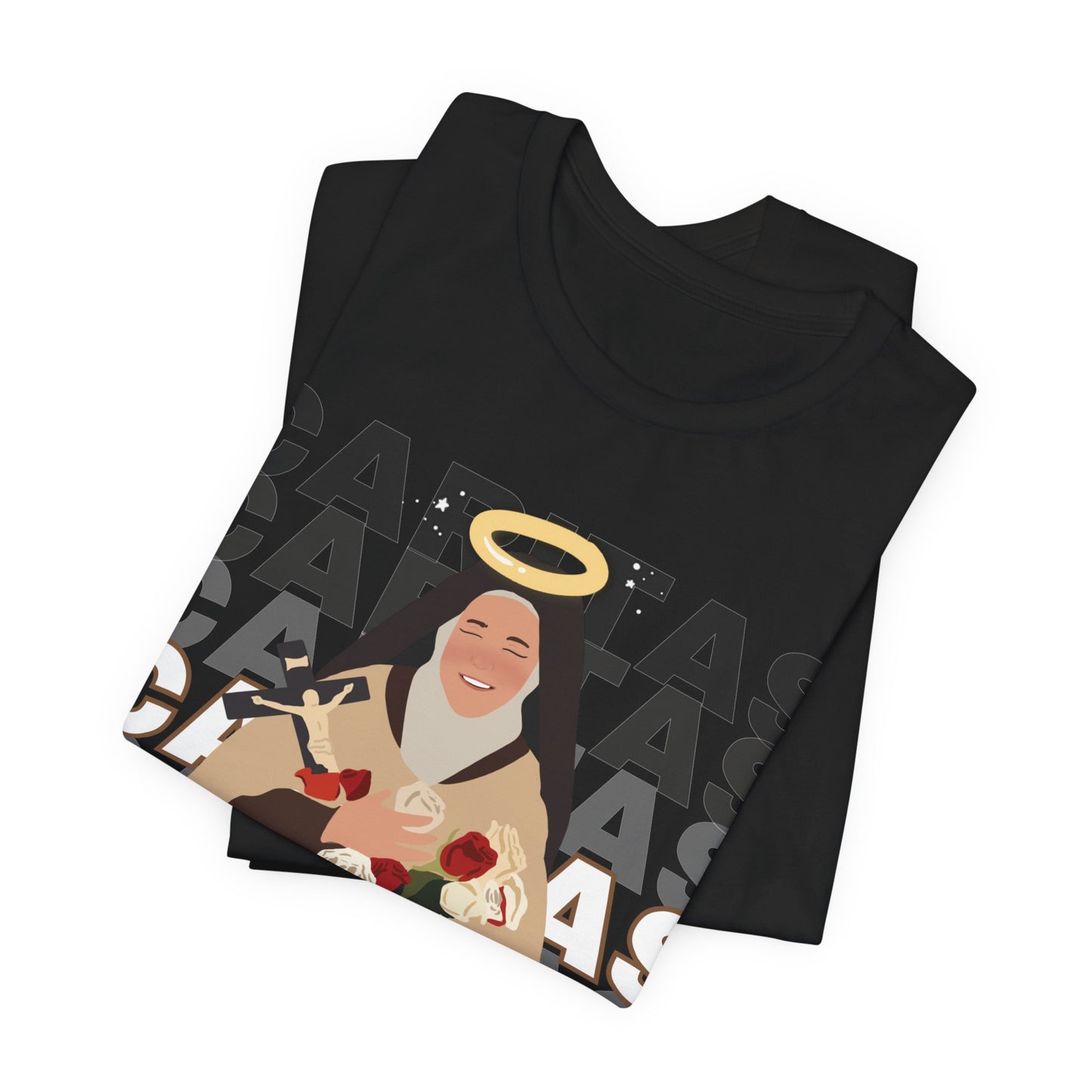 Caritas - St. Therese of Lisieux - 99 Sheep Signature Collection - Premium Unisex Adult Tee Shirt