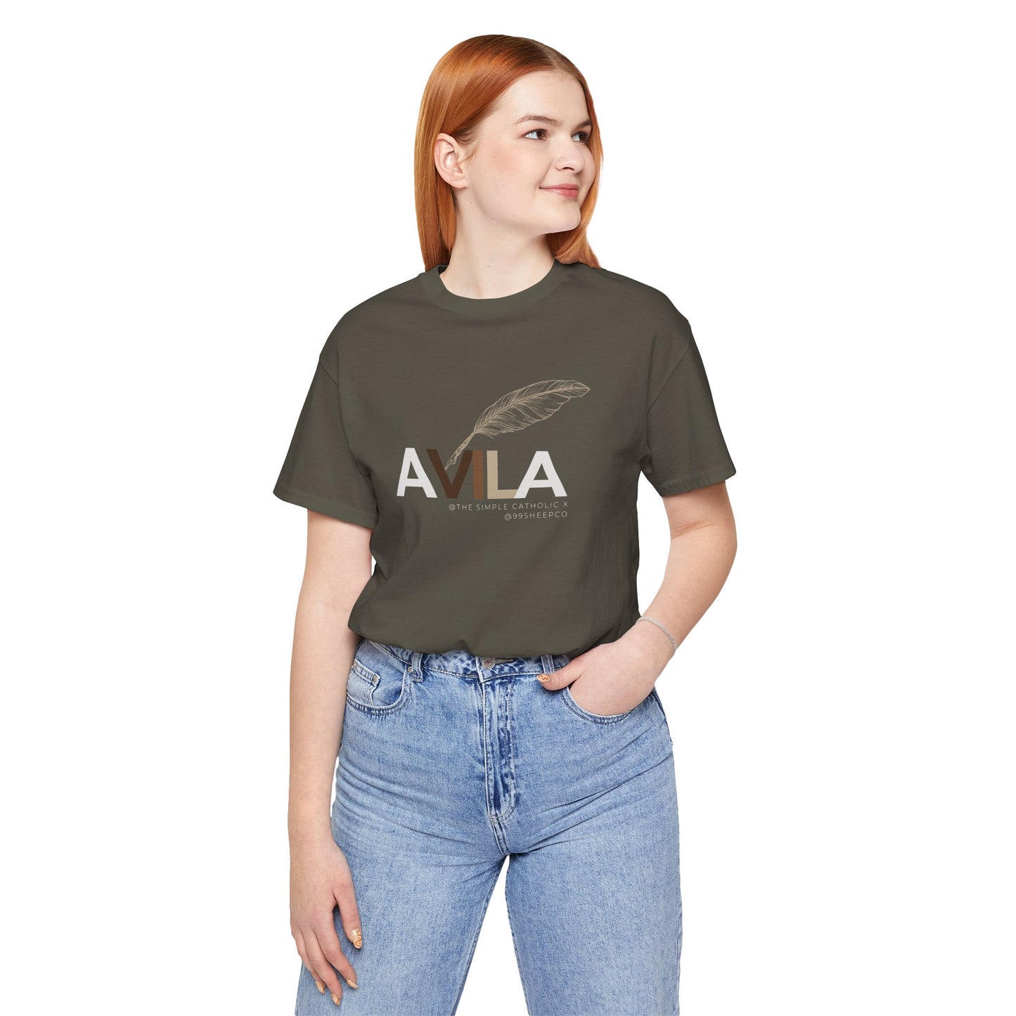 St Teresa of Avila (@TheSimpleCatholic) - Premium Unisex Tee
