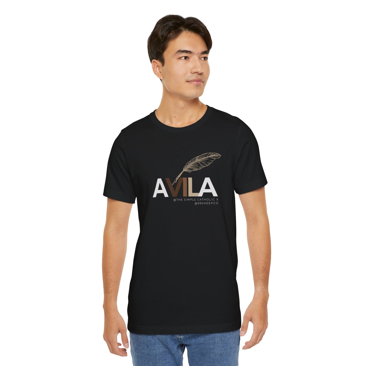 St Teresa of Avila (@TheSimpleCatholic) - Premium Unisex Tee