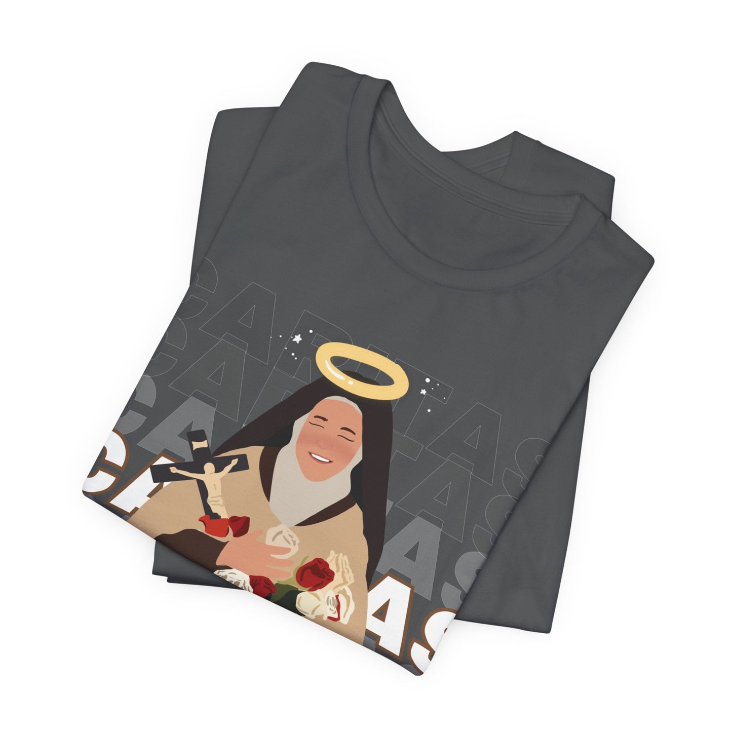 Caritas - St. Therese of Lisieux - 99 Sheep Signature Collection - Premium Unisex Adult Tee Shirt