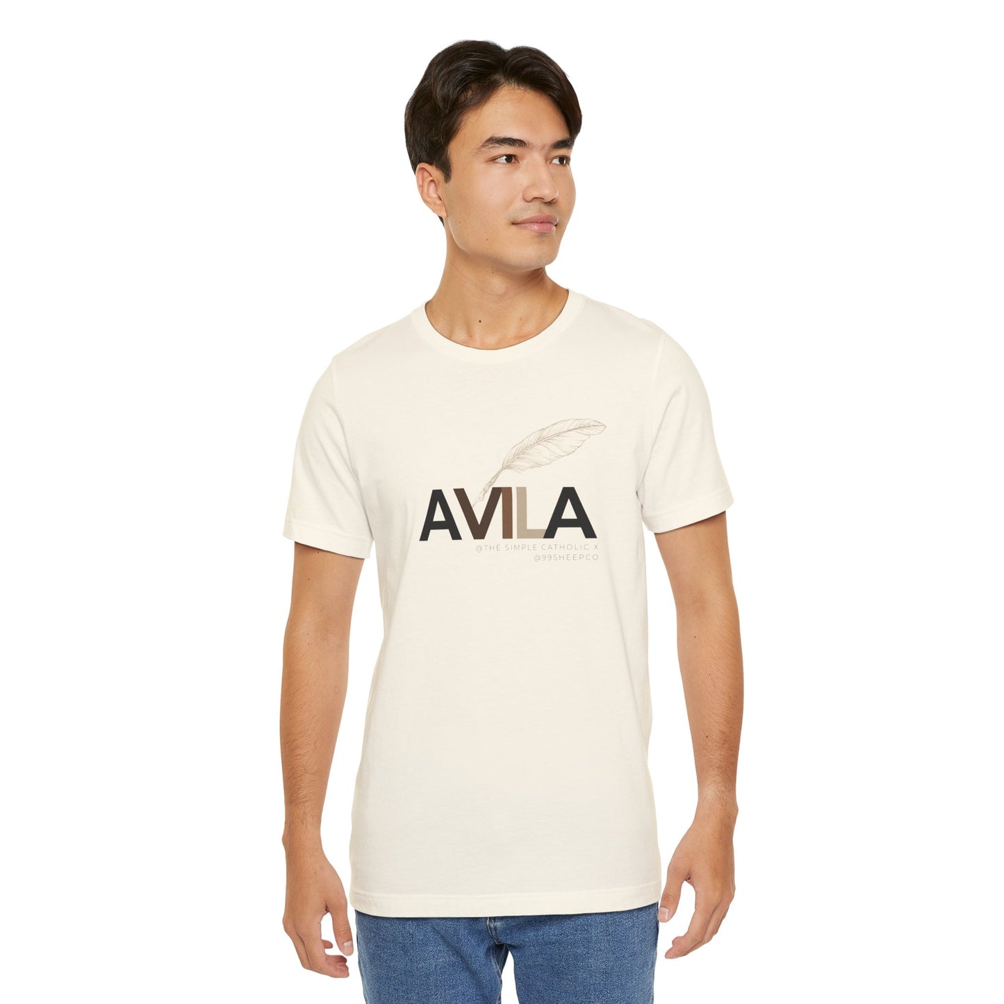 St Teresa of Avila (@TheSimpleCatholic) - Premium Unisex Tee