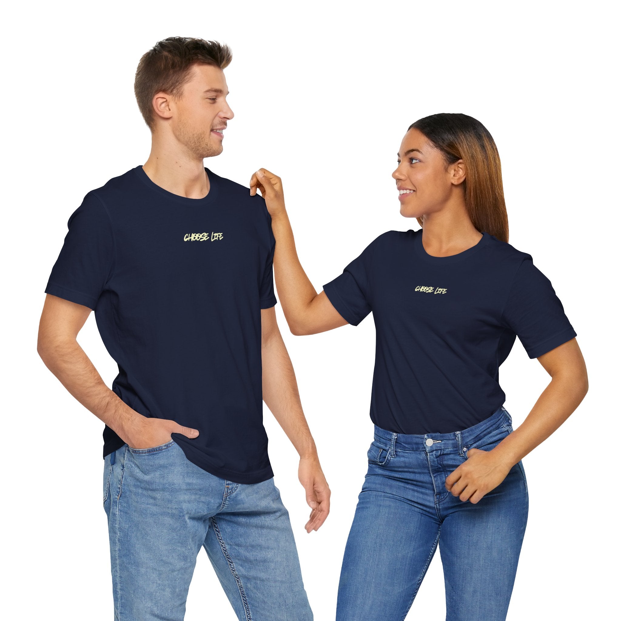 Choose Life - Unisex Tee by @thecrunchycatholicmom