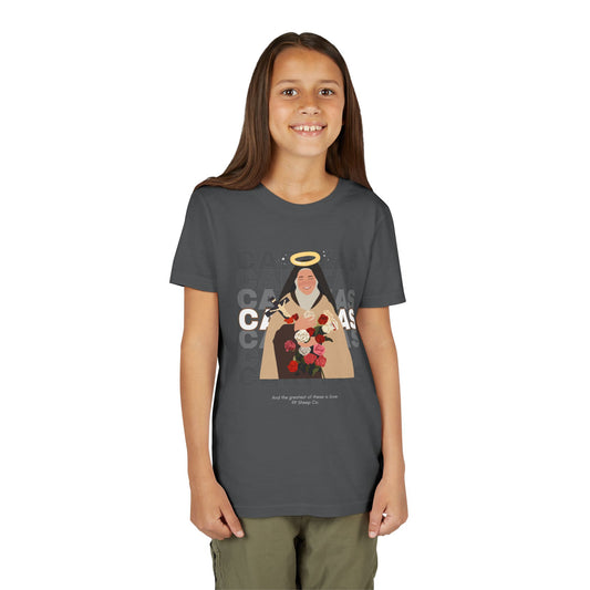 Caritas - St. Therese of Lisieux - 99 Sheep Signature Collection - Premium Unisex Youth Shirt