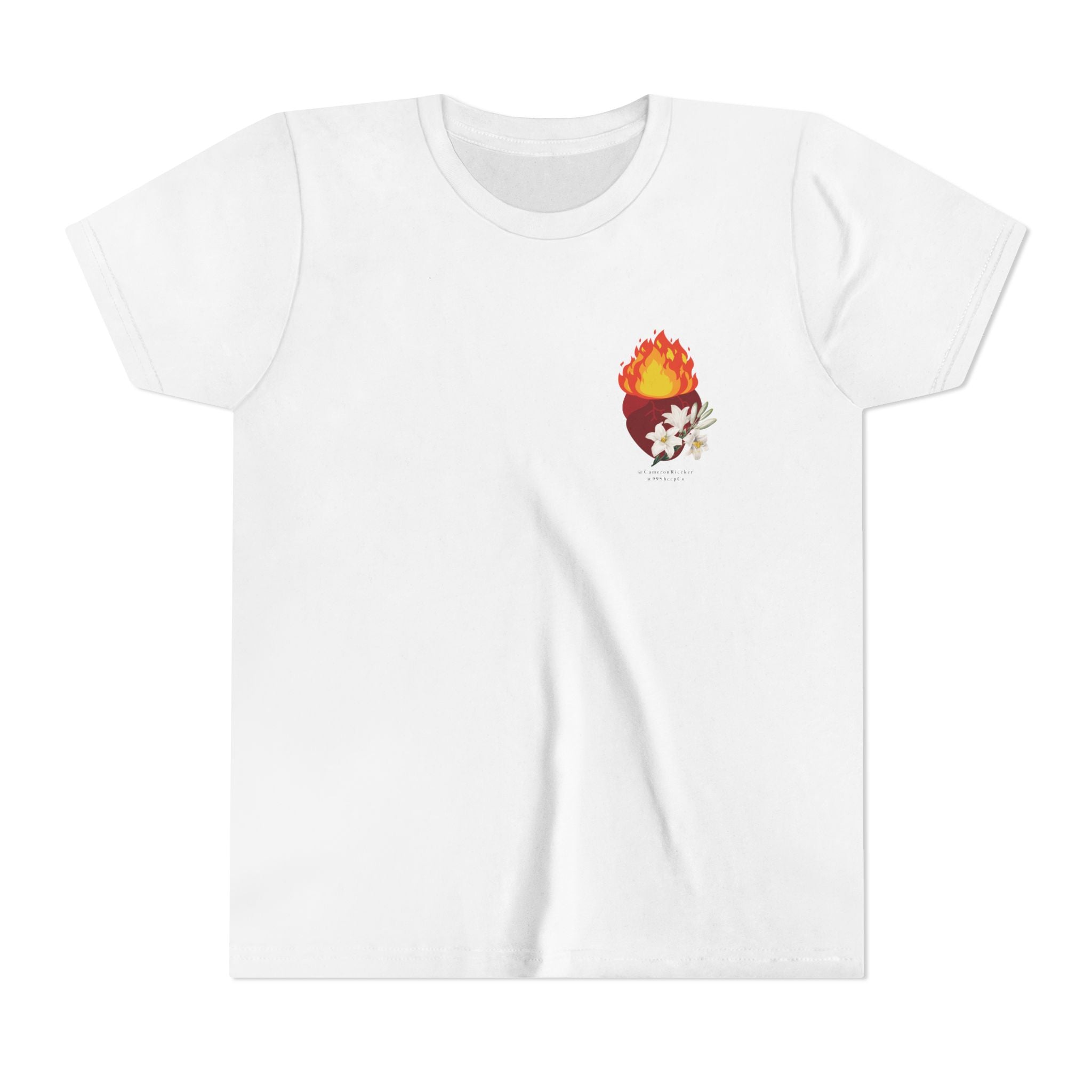 St. Joseph Chaste Heart - Unisex Youth Short Sleeve Tee - Graphic Shirt