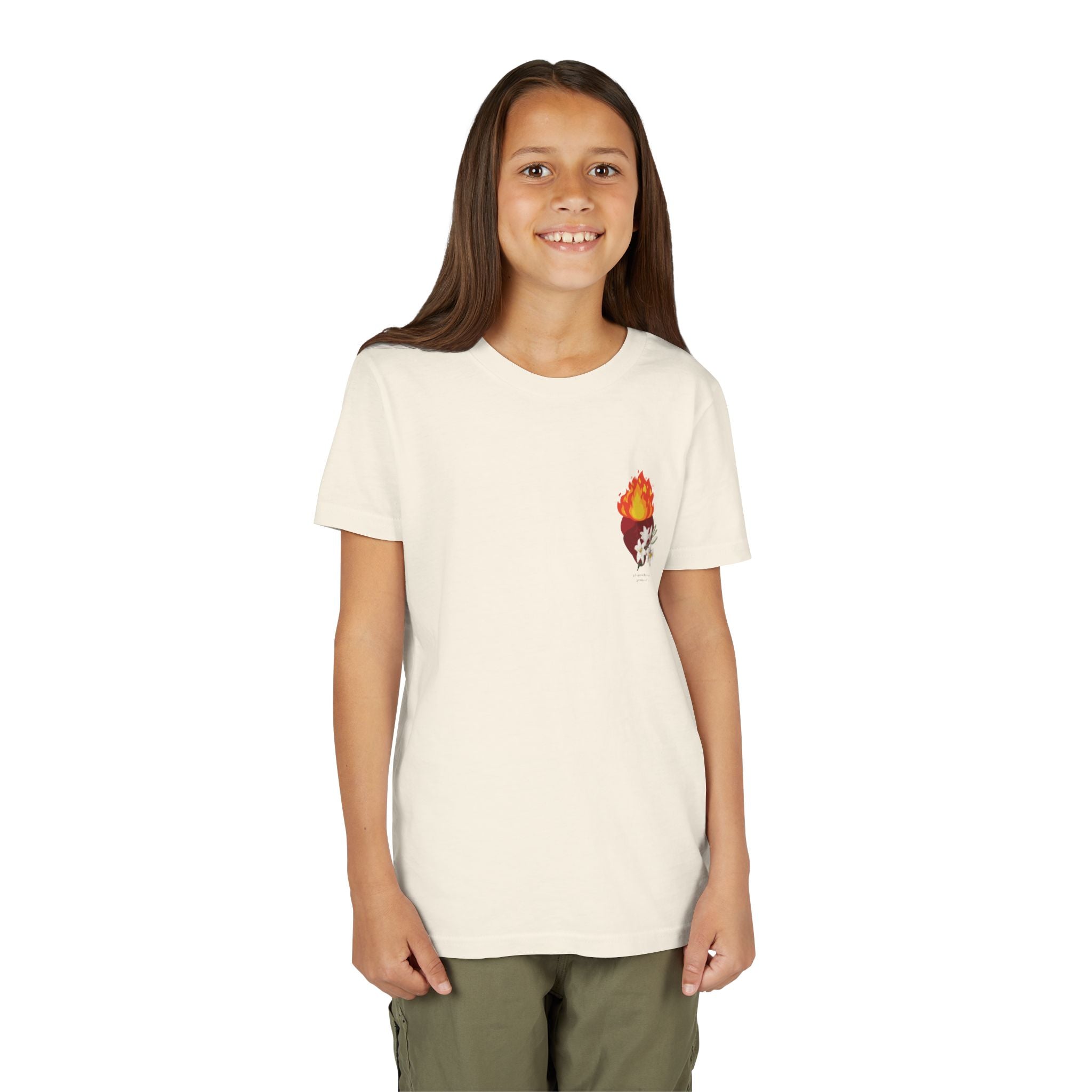 St. Joseph Chaste Heart - Unisex Youth Short Sleeve Tee - Graphic Shirt