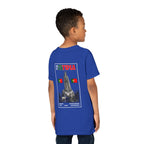 Our Lady of Fátima Catholic T-Shirt · Portugal Soccer Youth Tee · Unisex Marian Devotion Apparel · Made in USA · 100% Profits Donated · 2026