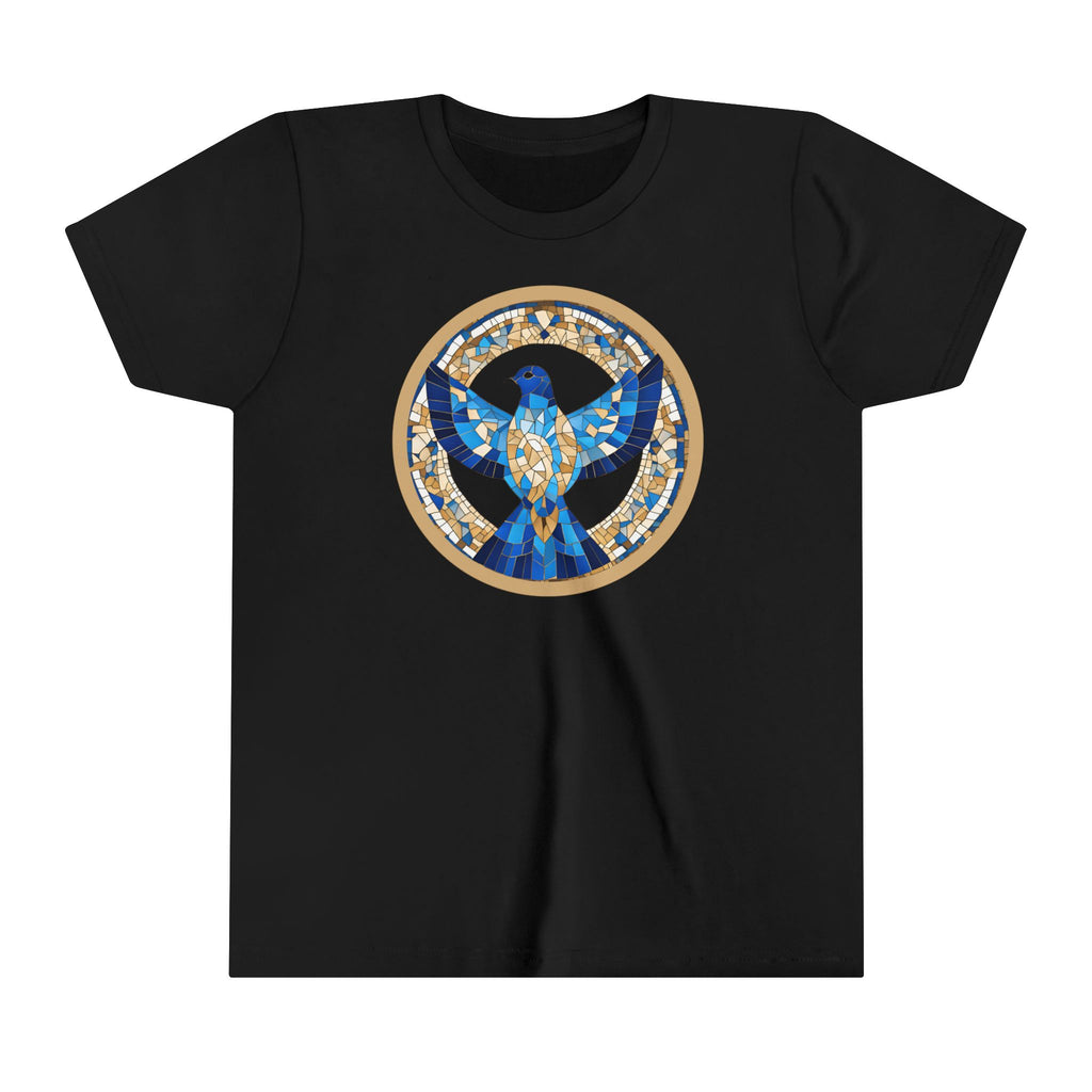 Holy Spirit Mosaic (Dove) -  Premium Youth Short Sleeve Tee