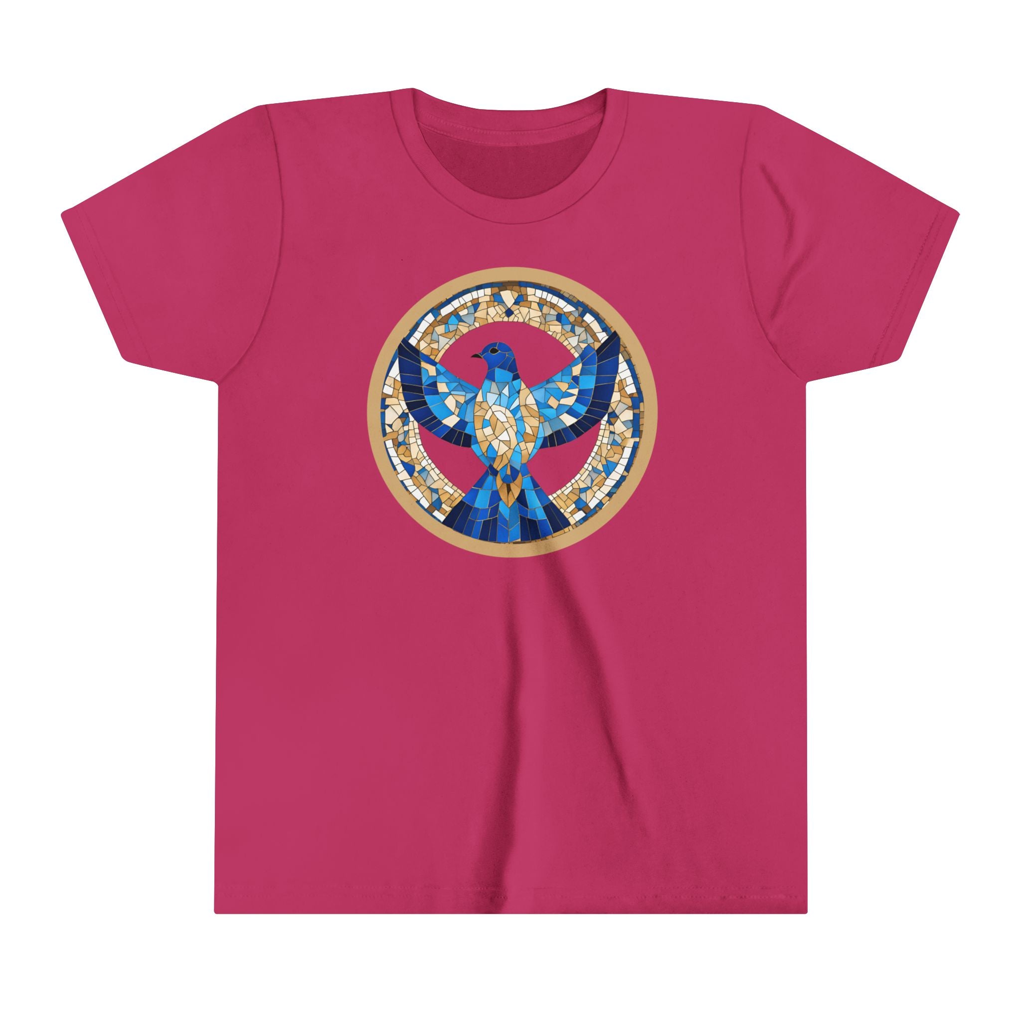 Holy Spirit Mosaic (Dove) -  Premium Youth Short Sleeve Tee