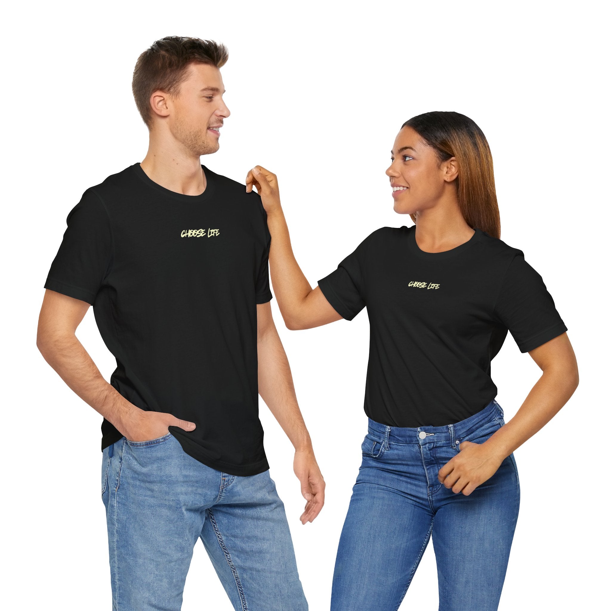 Choose Life - Unisex Tee by @thecrunchycatholicmom