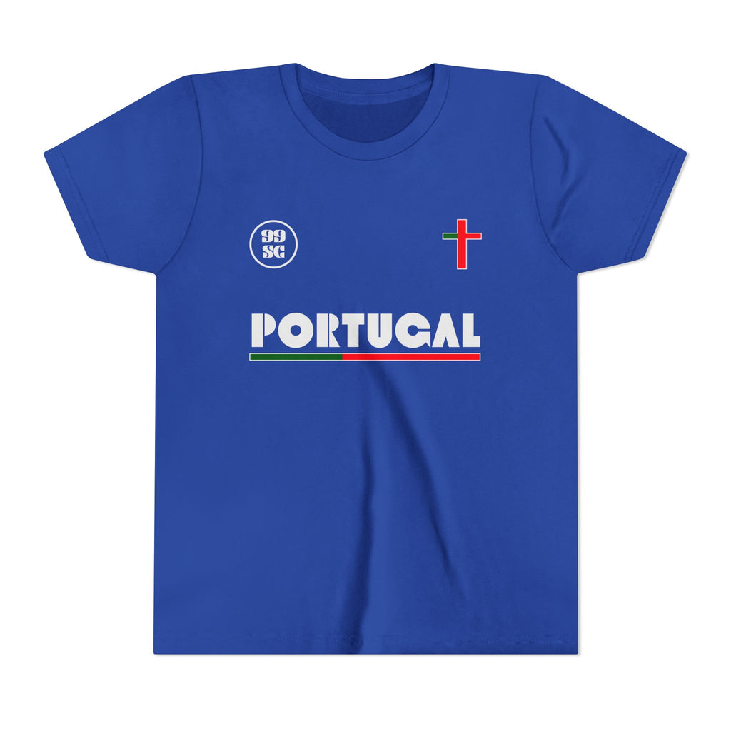 Our Lady of Fátima Catholic T-Shirt · Portugal Soccer Youth Tee · Unisex Marian Devotion Apparel · Made in USA · 100% Profits Donated · 2026