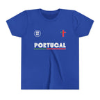 Our Lady of Fátima Catholic T-Shirt · Portugal Soccer Youth Tee · Unisex Marian Devotion Apparel · Made in USA · 100% Profits Donated · 2026